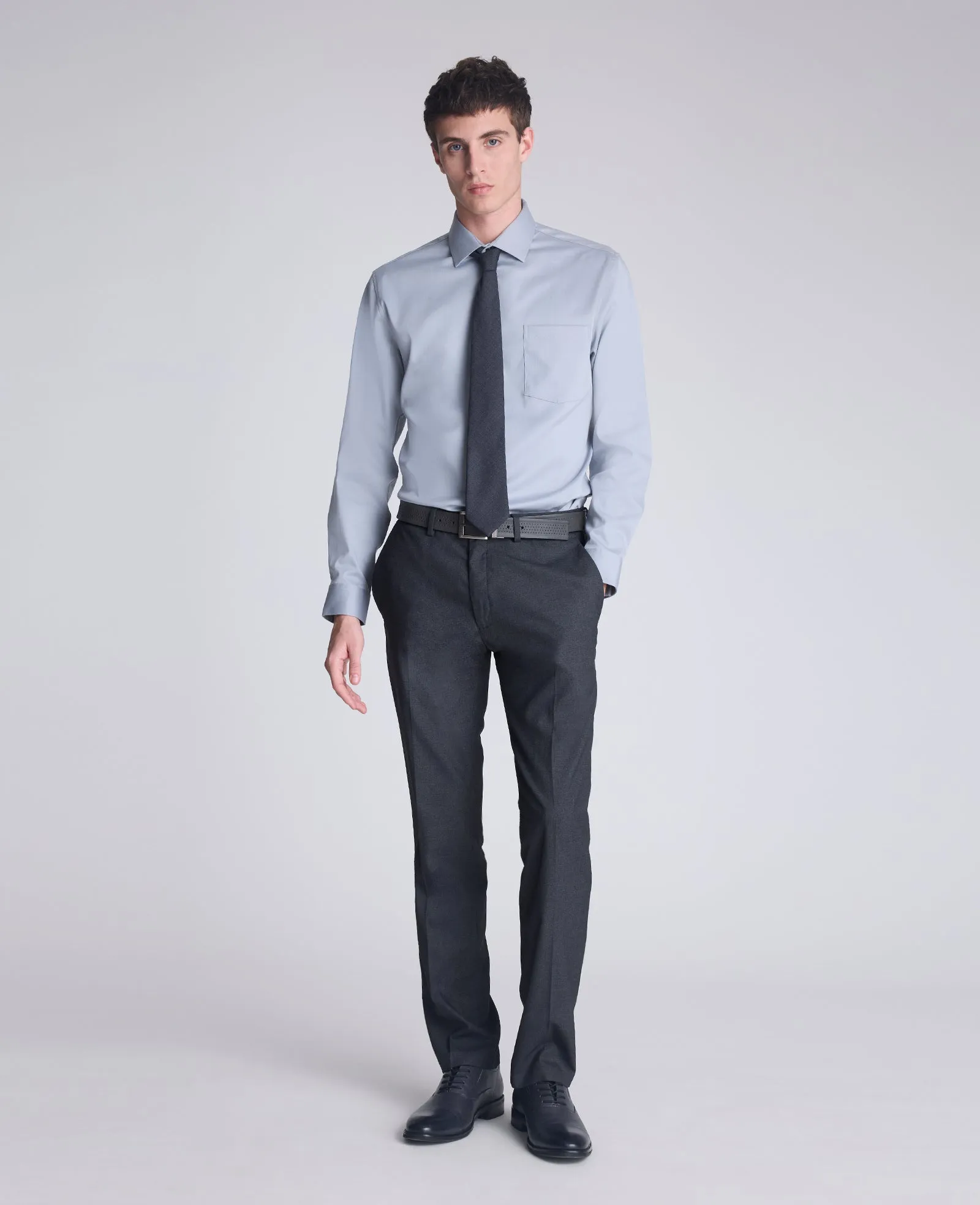 REACTION - Slim-Fit Button-Down Dress Shirt sold by Kenneth Cole product image thumbnail 4