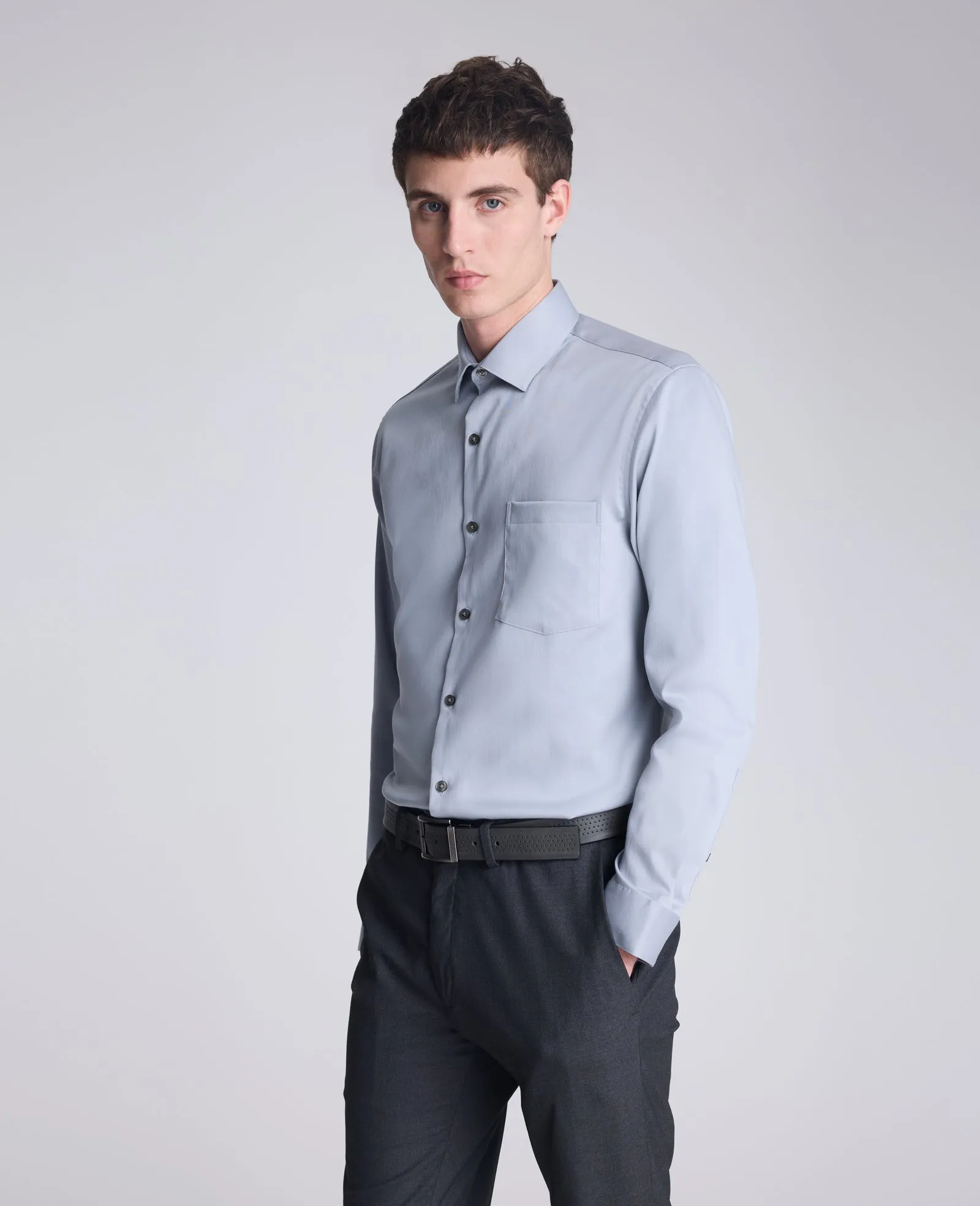 REACTION - Slim-Fit Button-Down Dress Shirt sold by Kenneth Cole product image thumbnail 3