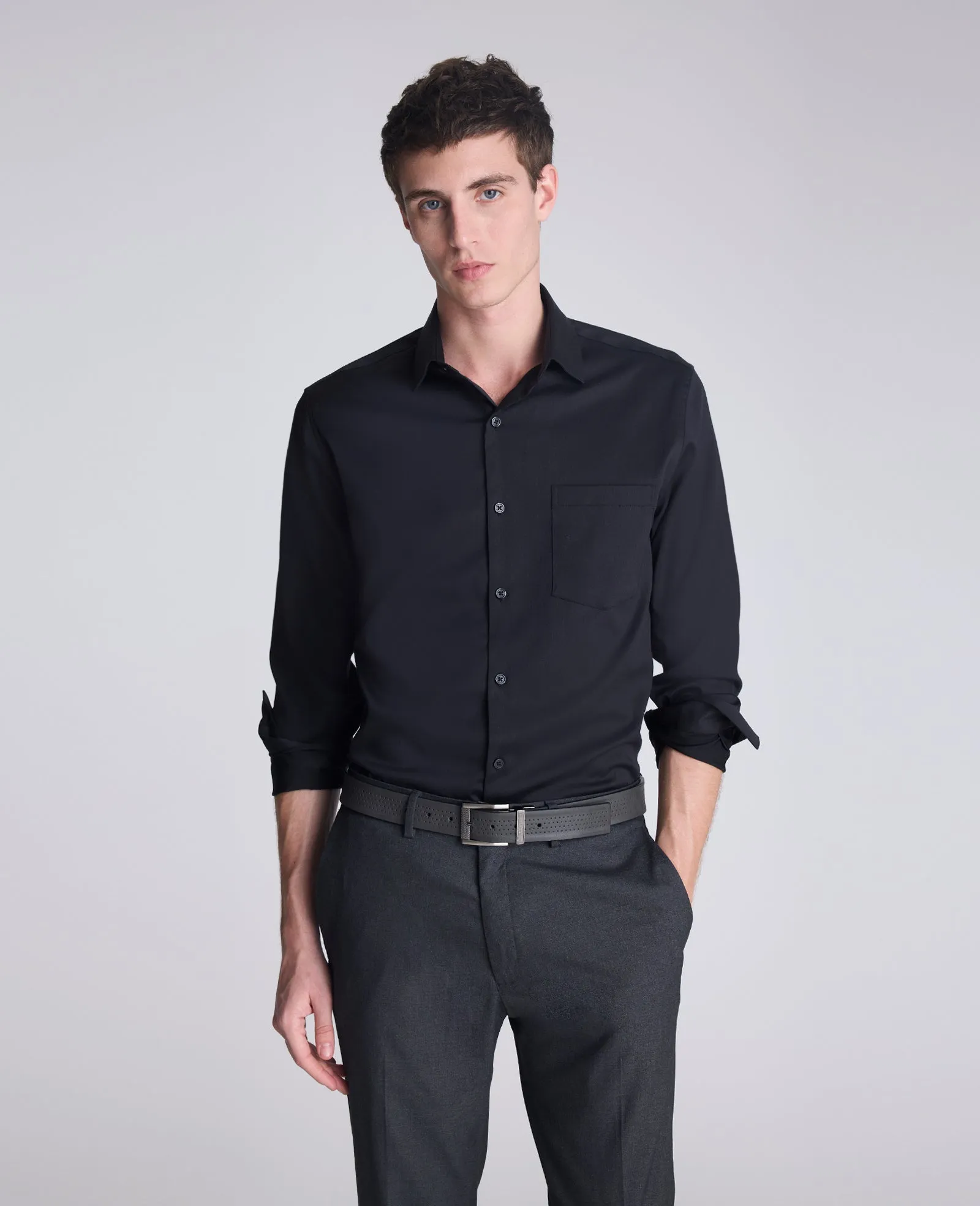 REACTION - Slim-Fit Button-Down Dress Shirt sold by Kenneth Cole product image thumbnail 5