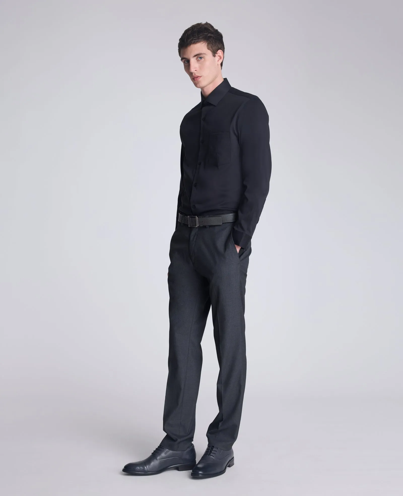 REACTION - Slim-Fit Button-Down Dress Shirt sold by Kenneth Cole product image thumbnail 4