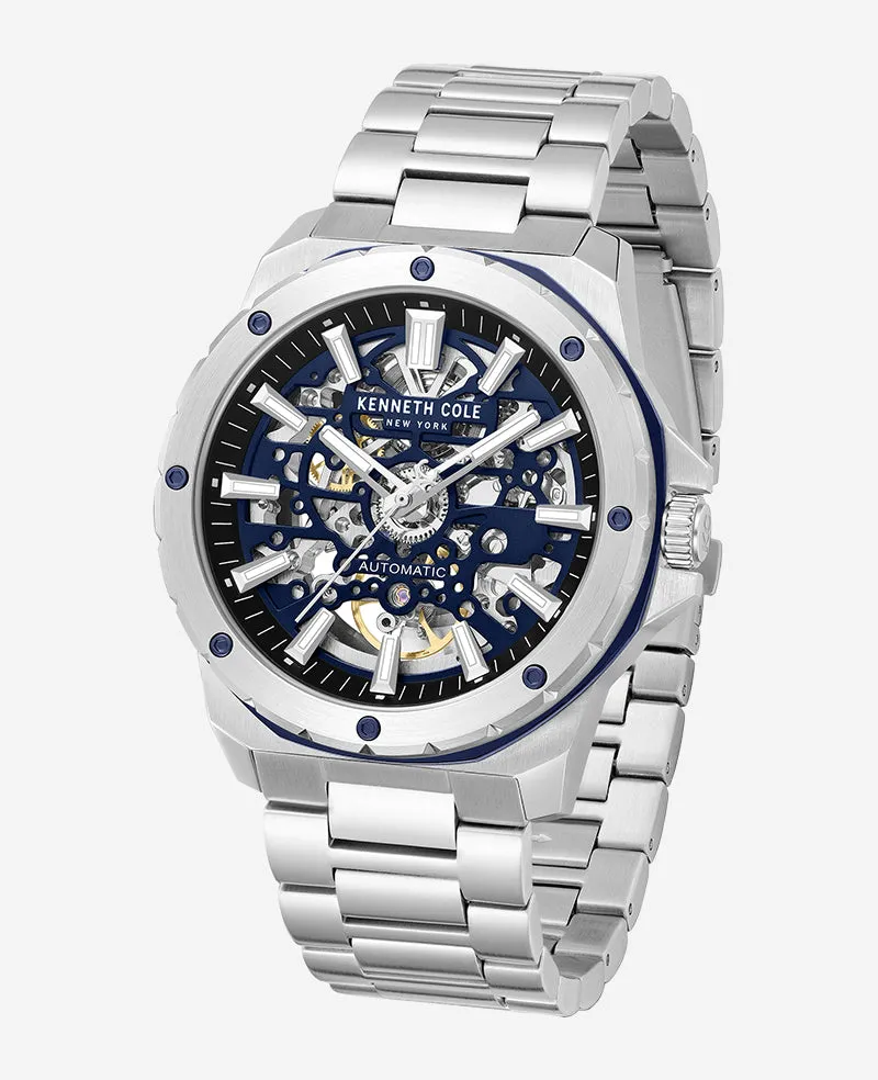 Skeleton Automatic Stainless Bracelet Watch sold by Kenneth Cole product image thumbnail 3