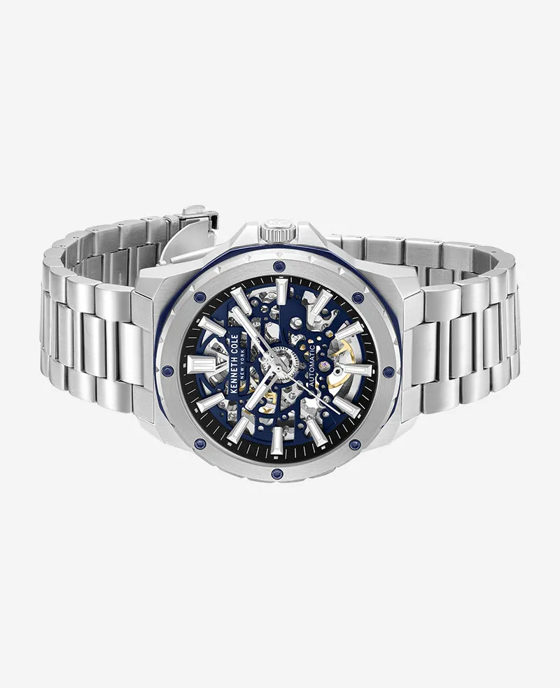 Skeleton Automatic Stainless Bracelet Watch sold by Kenneth Cole product image thumbnail 4