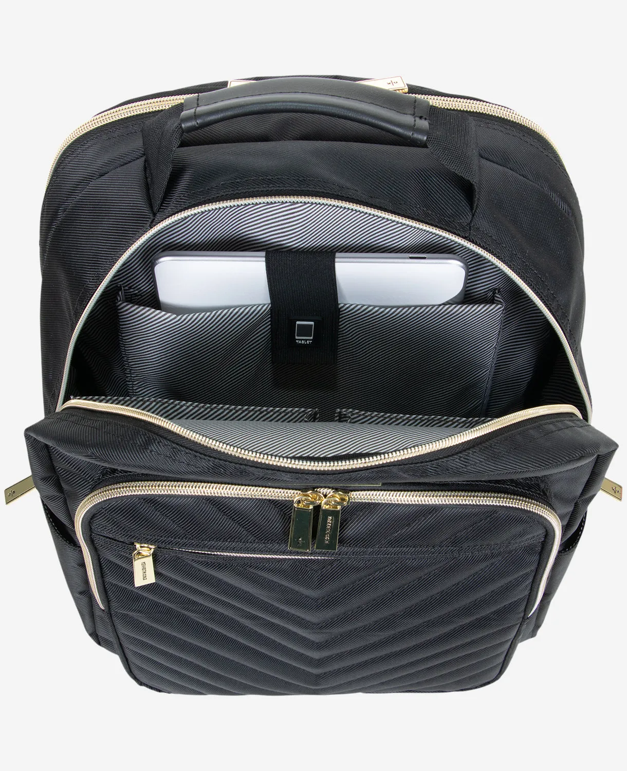 Chelsea 15.6-Inch Chevron Quilted Computer Backpack sold by Kenneth Cole product image thumbnail 4