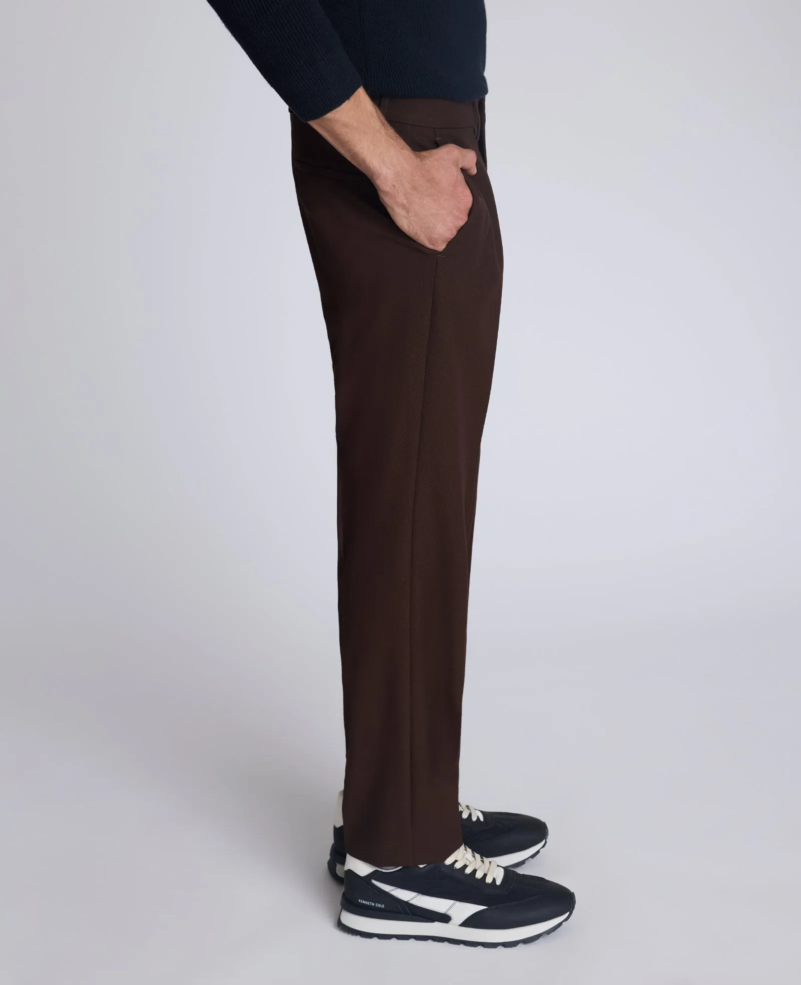 Modern Fit Micro Birdseye Stretch Dress Pant sold by Kenneth Cole product image thumbnail 4
