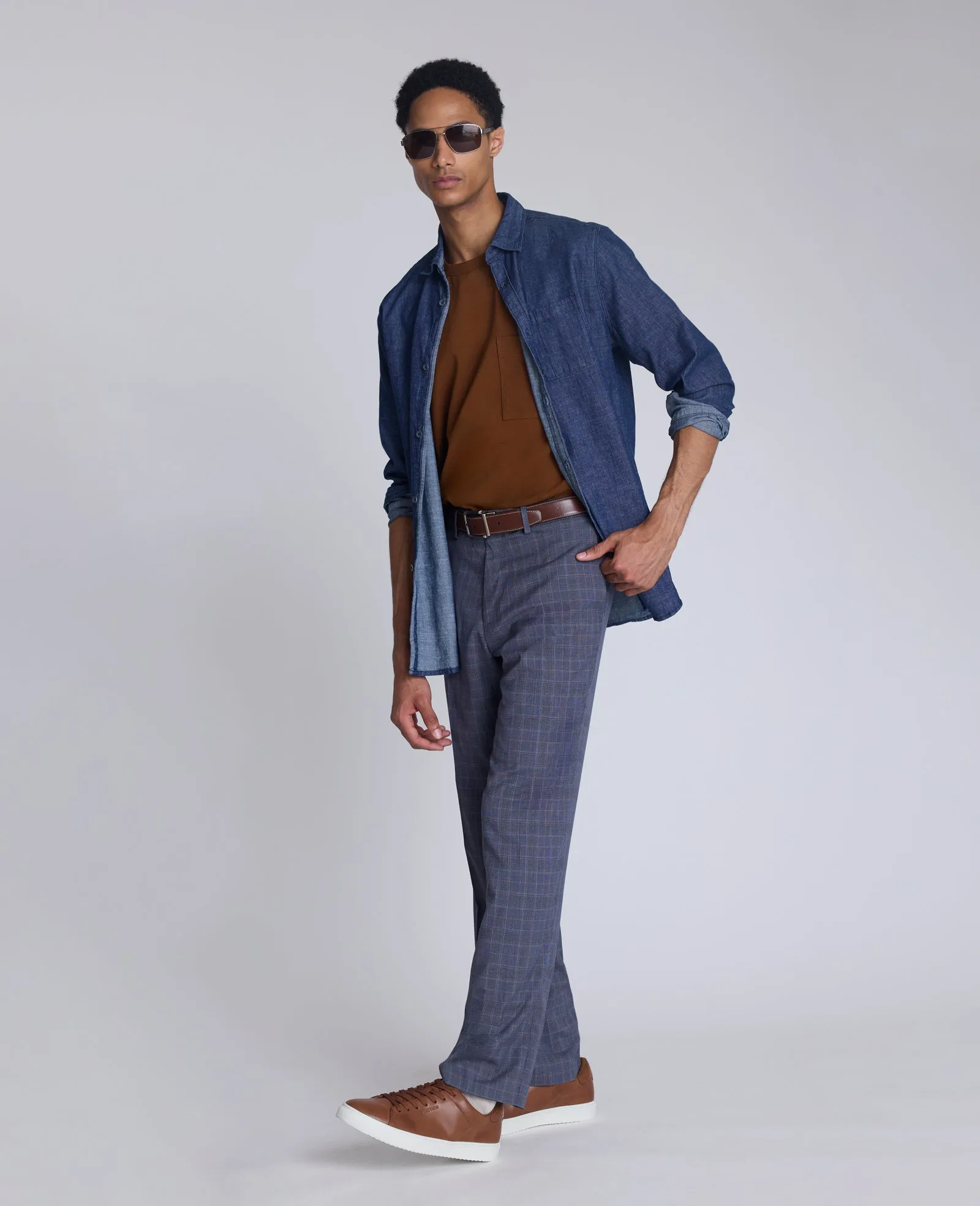 Slim Fit Prince of Wales Plaid Dress Pant sold by Kenneth Cole product image thumbnail 5