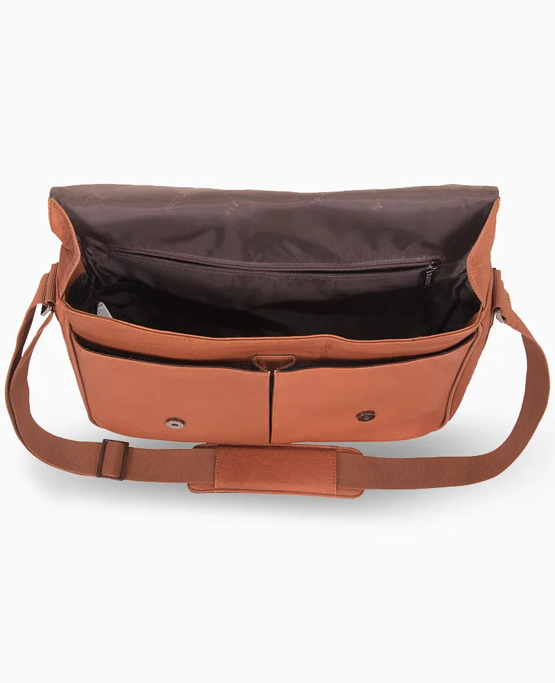 Columbian Leather Crossbody 15.6-Inch Laptop & Tablet Messenger Bag sold by Kenneth Cole product image thumbnail 5