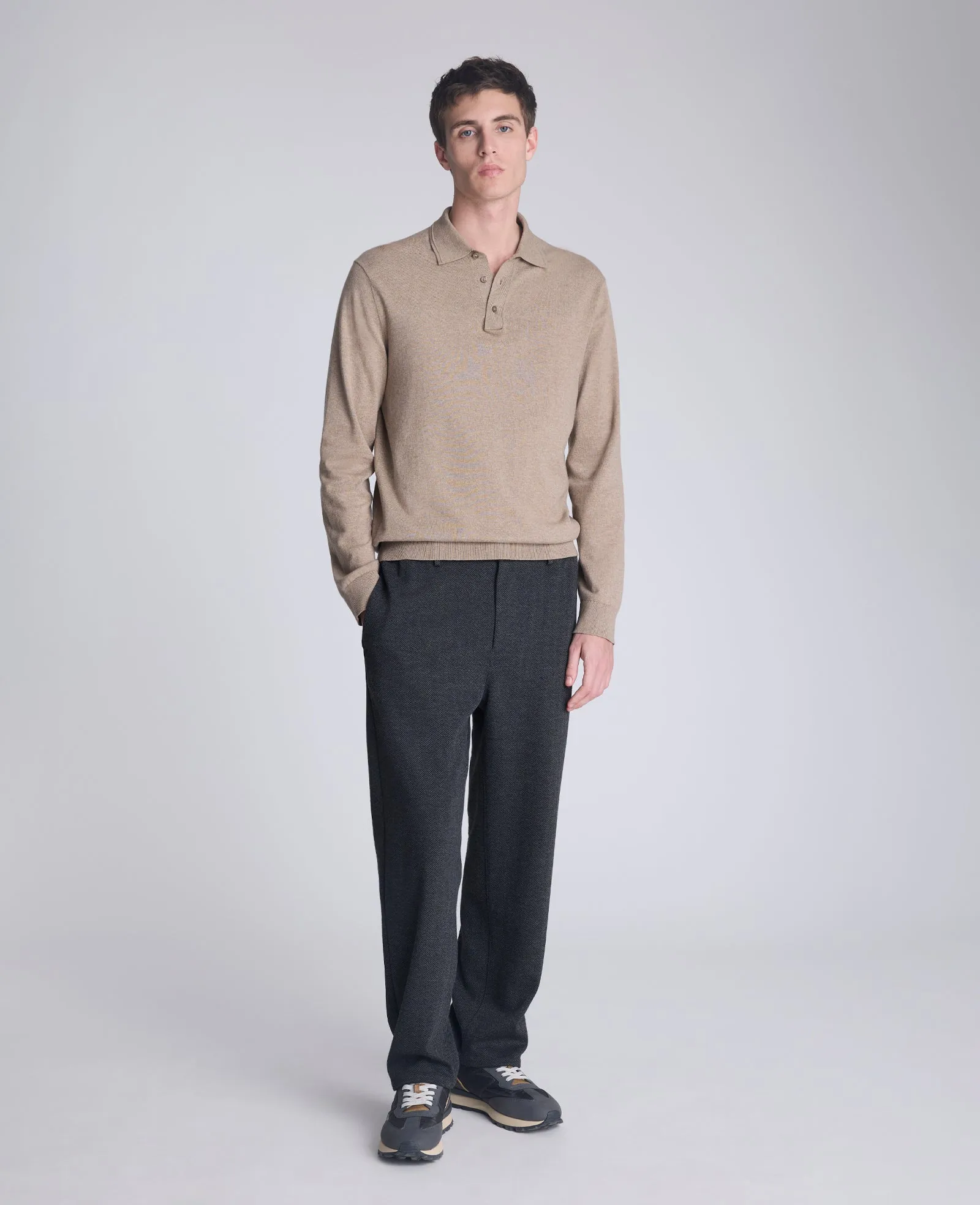 Long Sleeve Button Sweater Polo sold by Kenneth Cole product image thumbnail 4