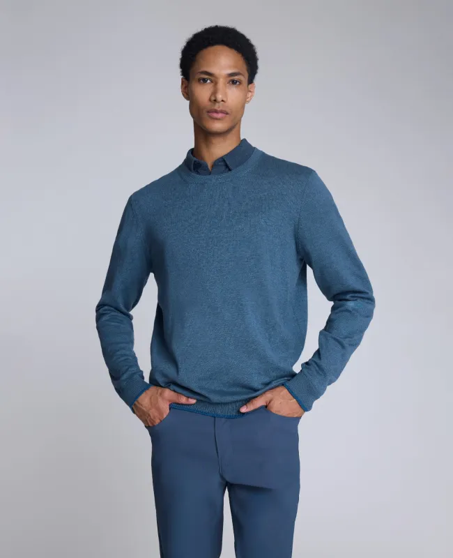 Crewneck Sweater with Tipping Details sold by Kenneth Cole