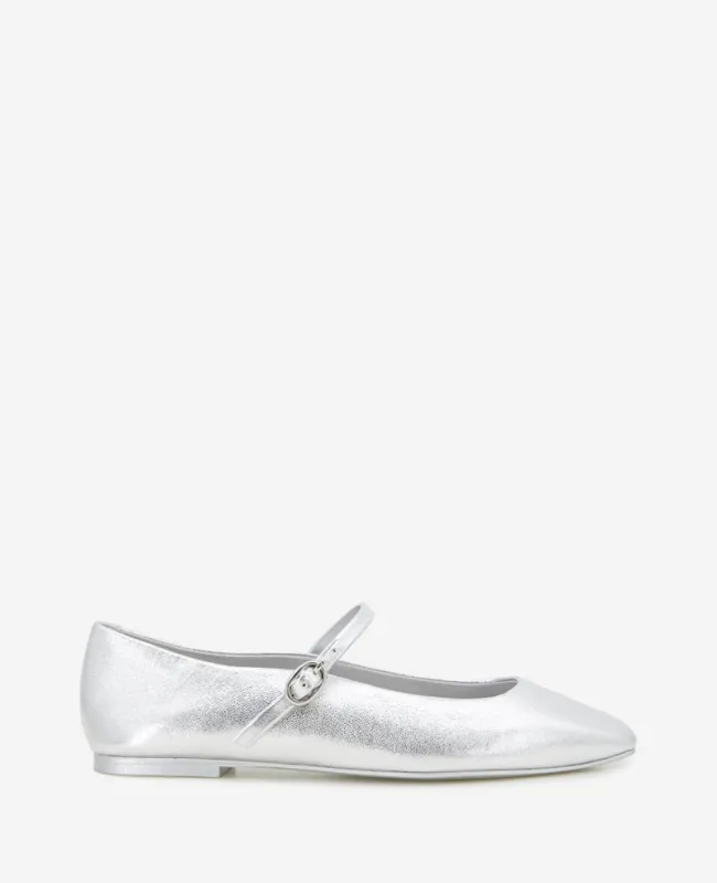 Jasper Metallic Leather Ballet Flat sold by Kenneth Cole