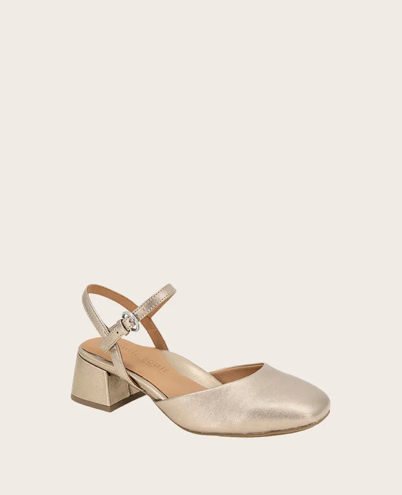 GENTLE SOULS - Lucinda Metallic Closed Toe Strap Sandal sold by Kenneth Cole product image thumbnail 5