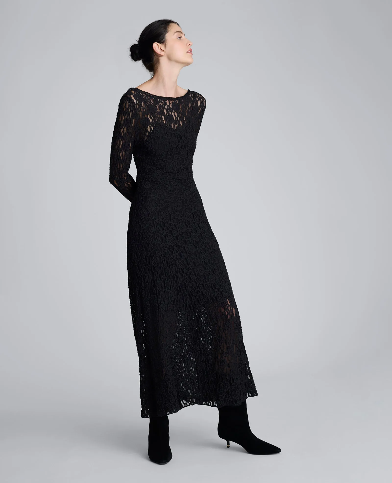 Scoop Back Stretch Lace Maxi Dress sold by Kenneth Cole