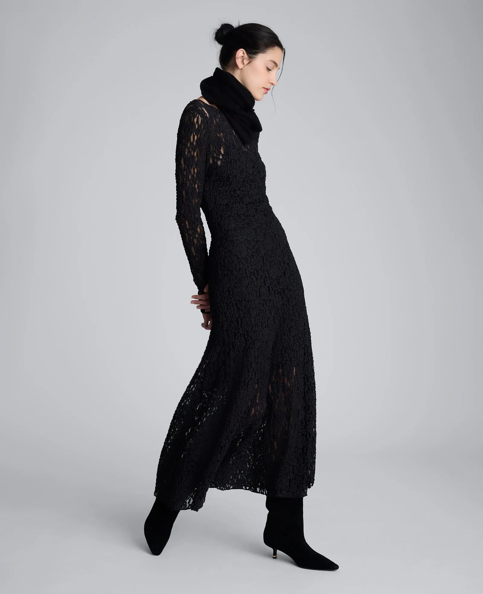 Scoop Back Stretch Lace Maxi Dress sold by Kenneth Cole product image thumbnail 2