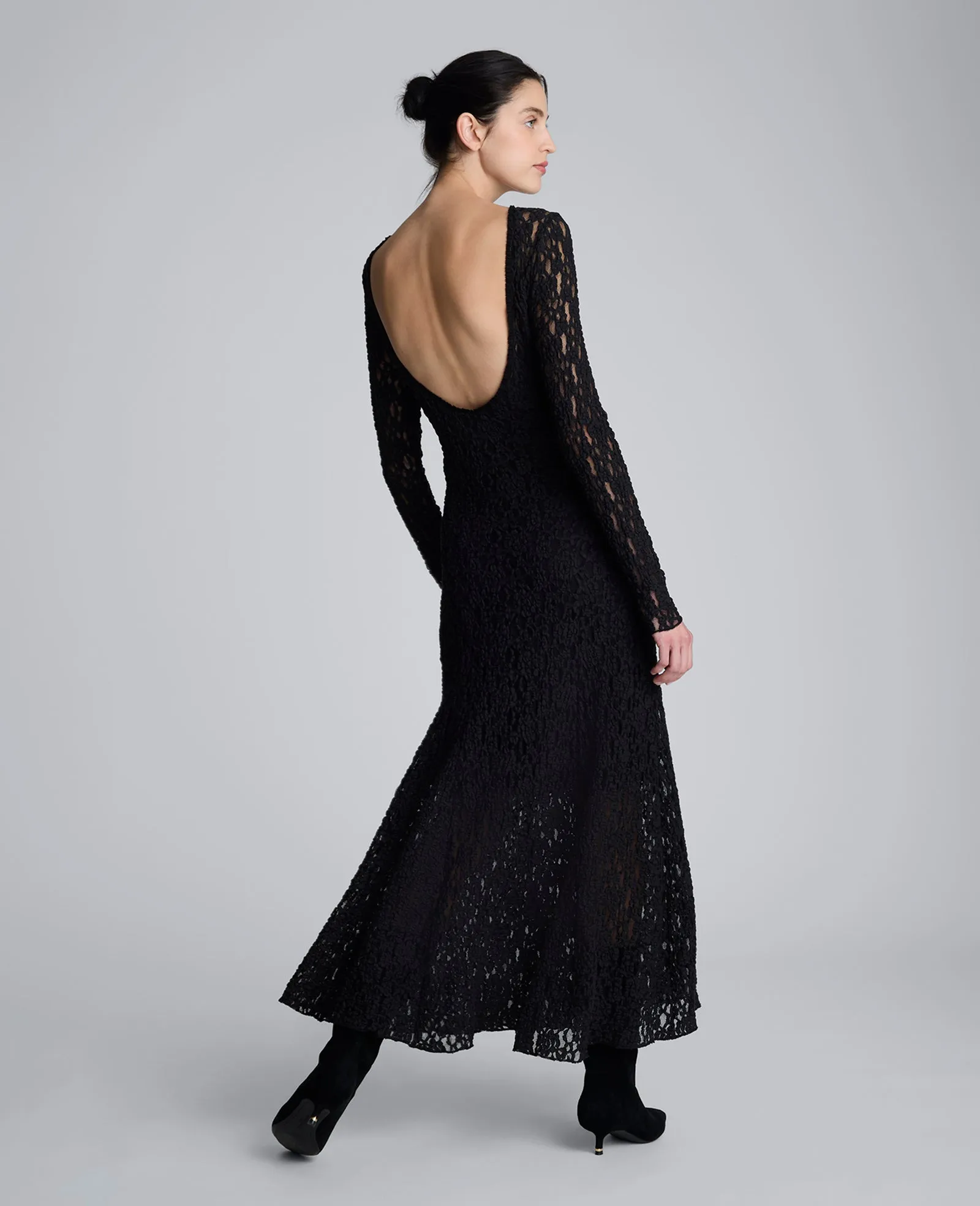 Scoop Back Stretch Lace Maxi Dress sold by Kenneth Cole product image thumbnail 3