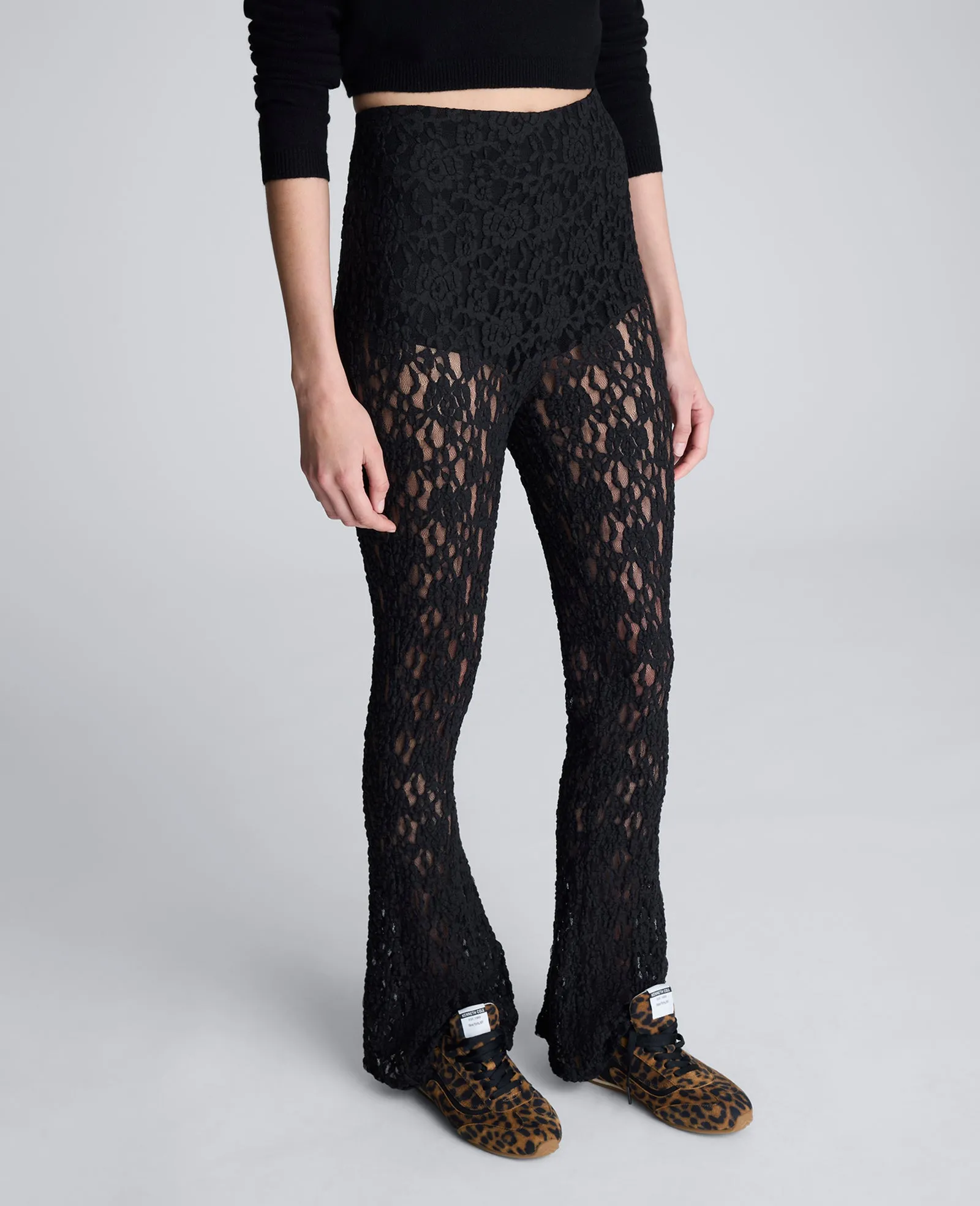 Pull On Stretch Lace Flare Pant With Inner Short sold by Kenneth Cole product image thumbnail 3