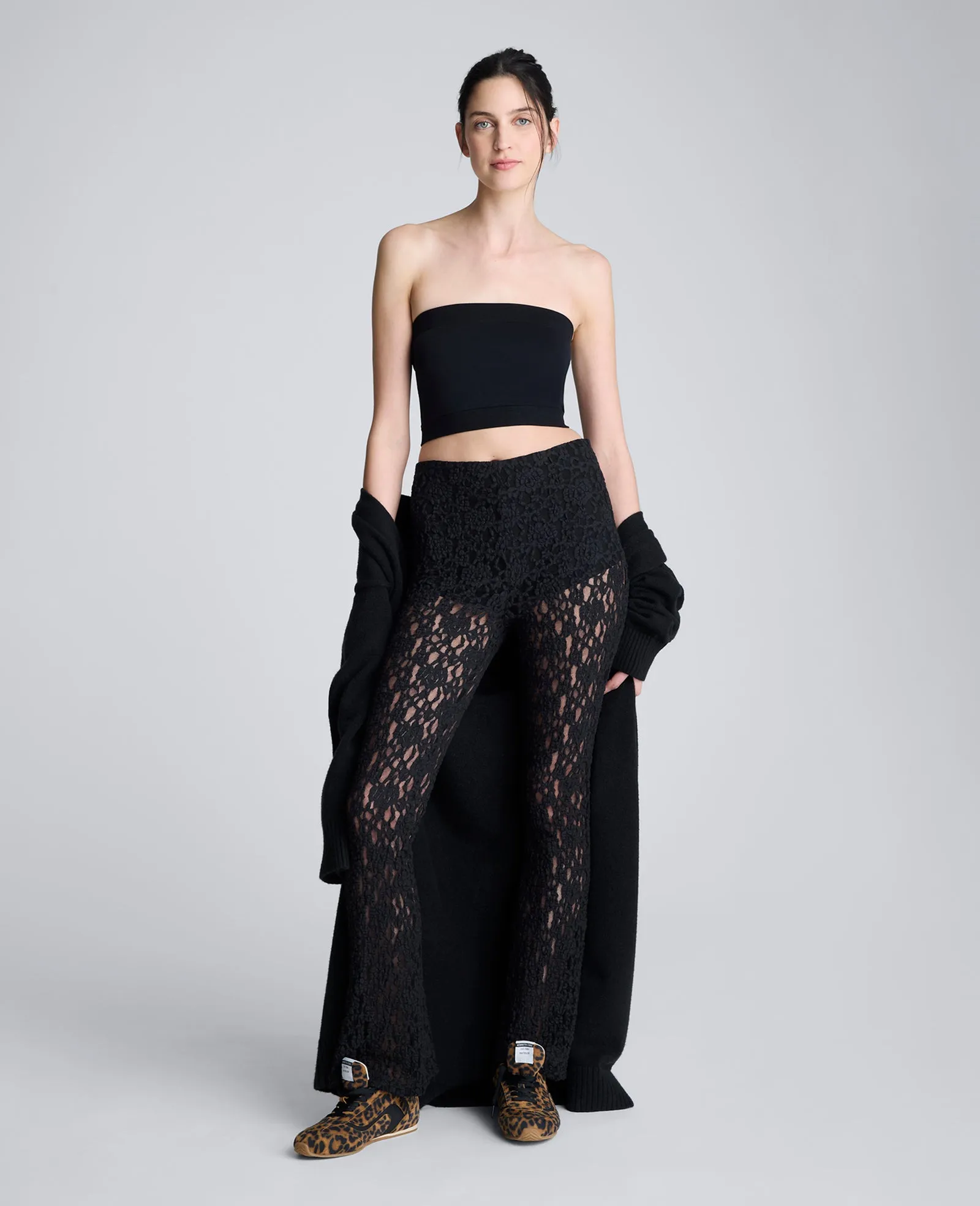 Pull On Stretch Lace Flare Pant With Inner Short sold by Kenneth Cole product image thumbnail 5