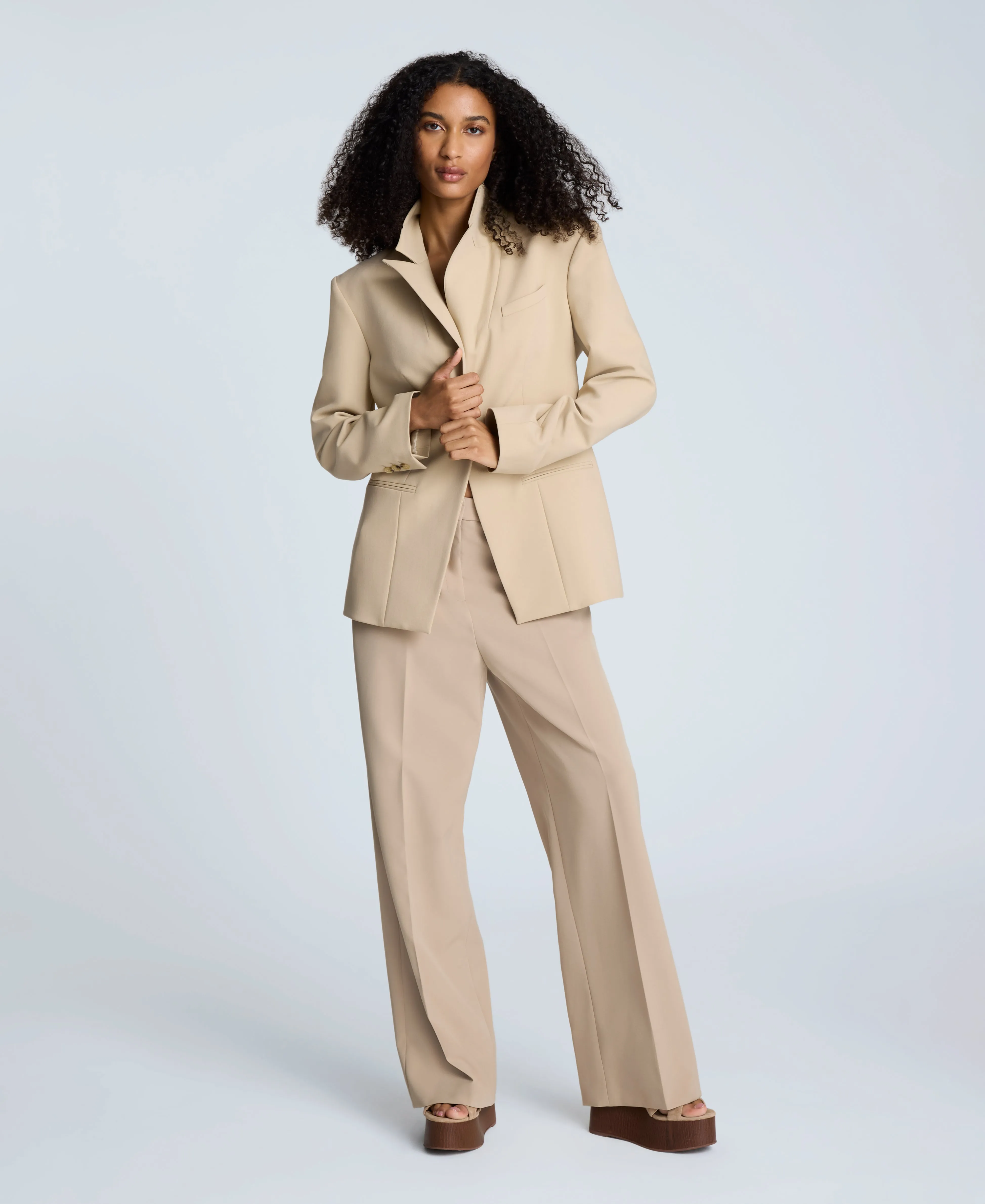 Luxe Twill Slim One Button Jacket sold by Kenneth Cole product image thumbnail 5