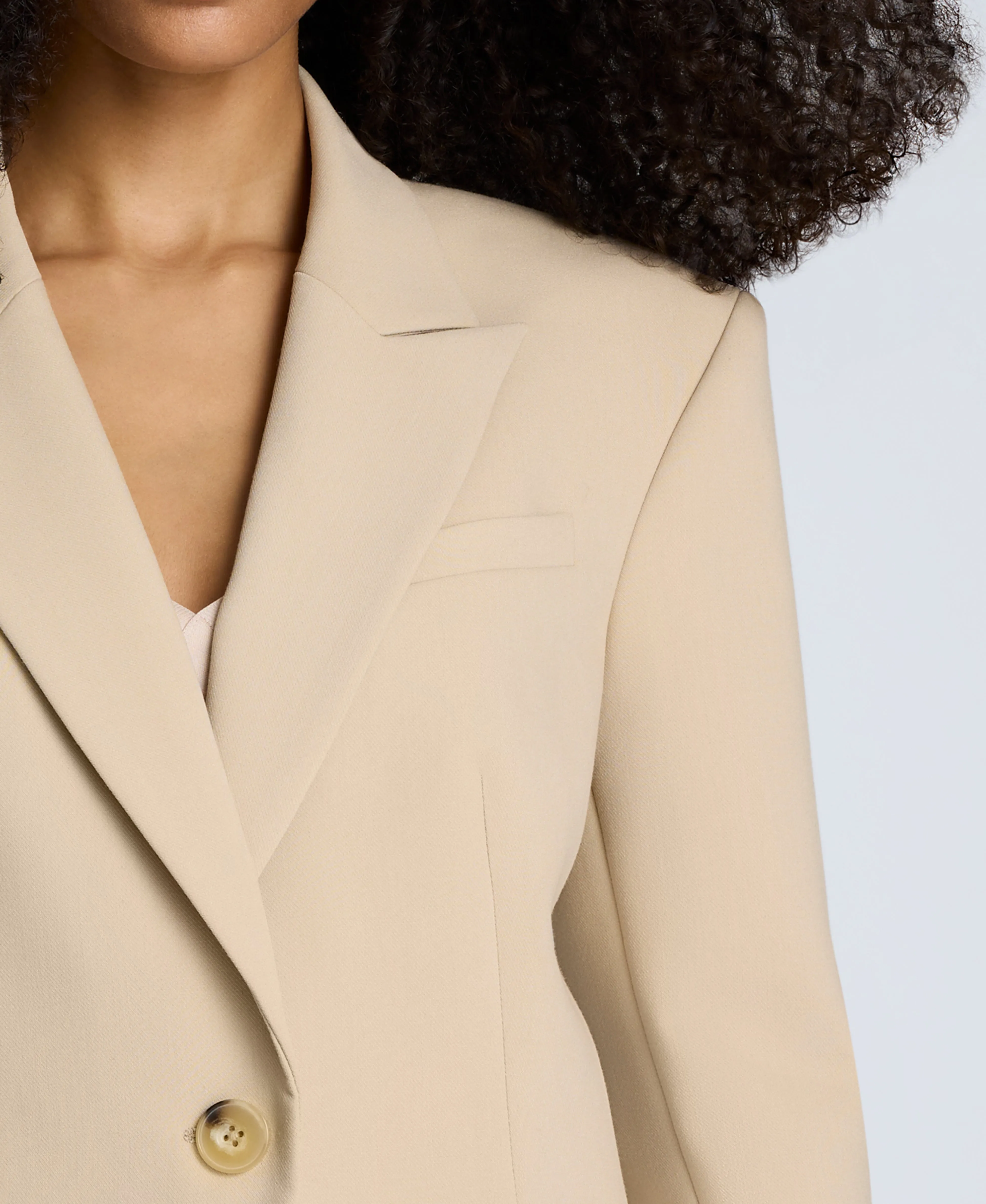 Luxe Twill Slim One Button Jacket sold by Kenneth Cole product image thumbnail 2