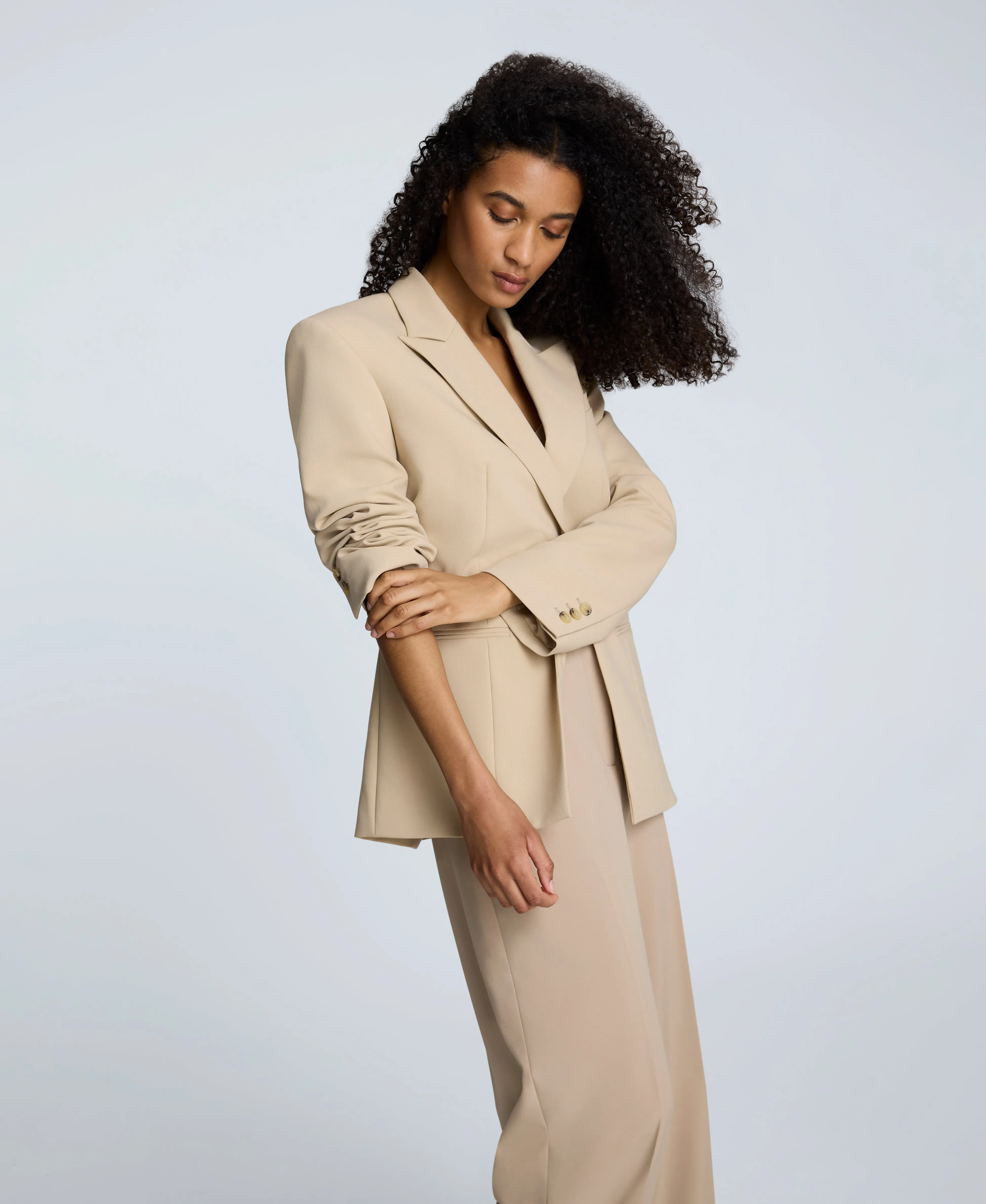 Luxe Twill Slim One Button Jacket sold by Kenneth Cole product image thumbnail 3