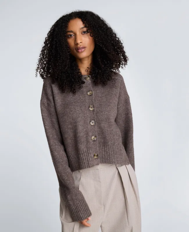 Crew Neck Button Up Cardigan sold by Kenneth Cole