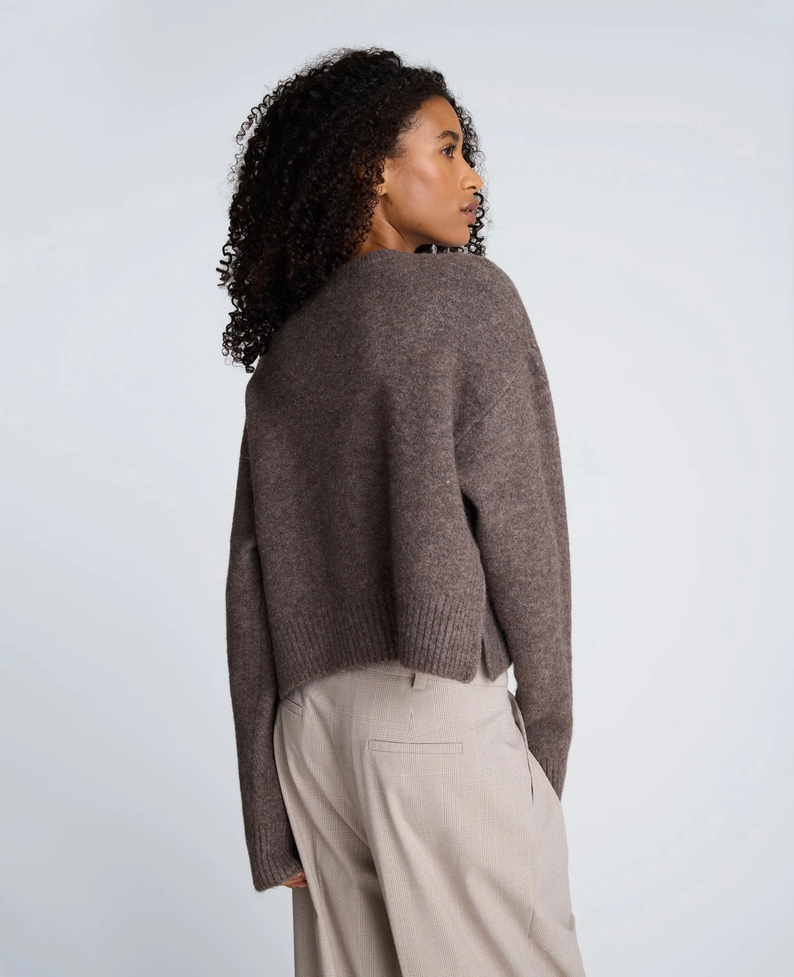 Crew Neck Button Up Cardigan sold by Kenneth Cole product image thumbnail 2