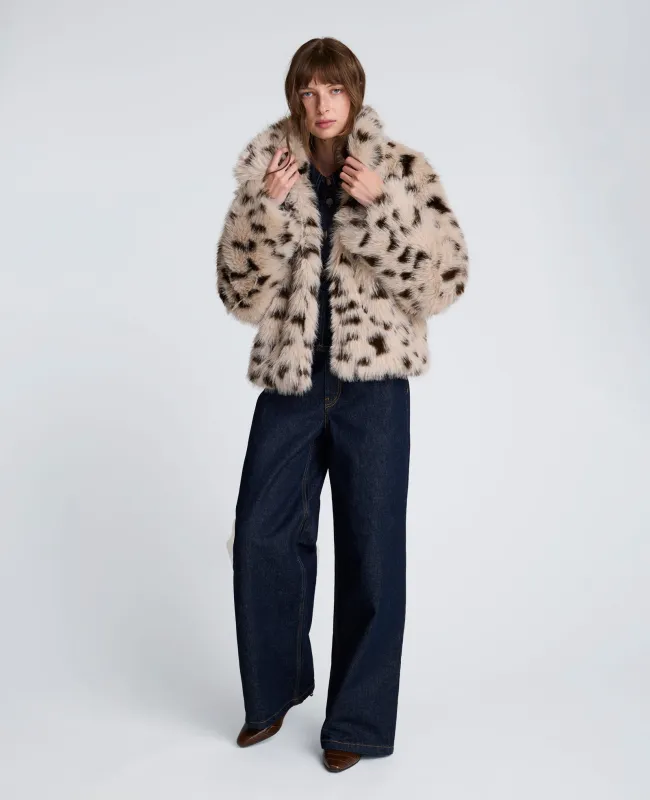 Faux Fur Cropped Coat sold by Kenneth Cole