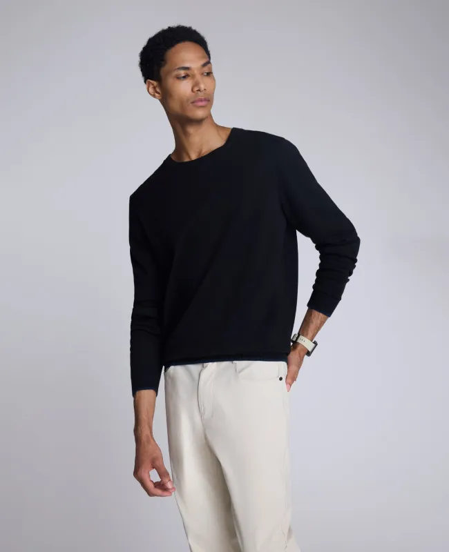Crew Neck Sweater with Tipping Details sold by Kenneth Cole