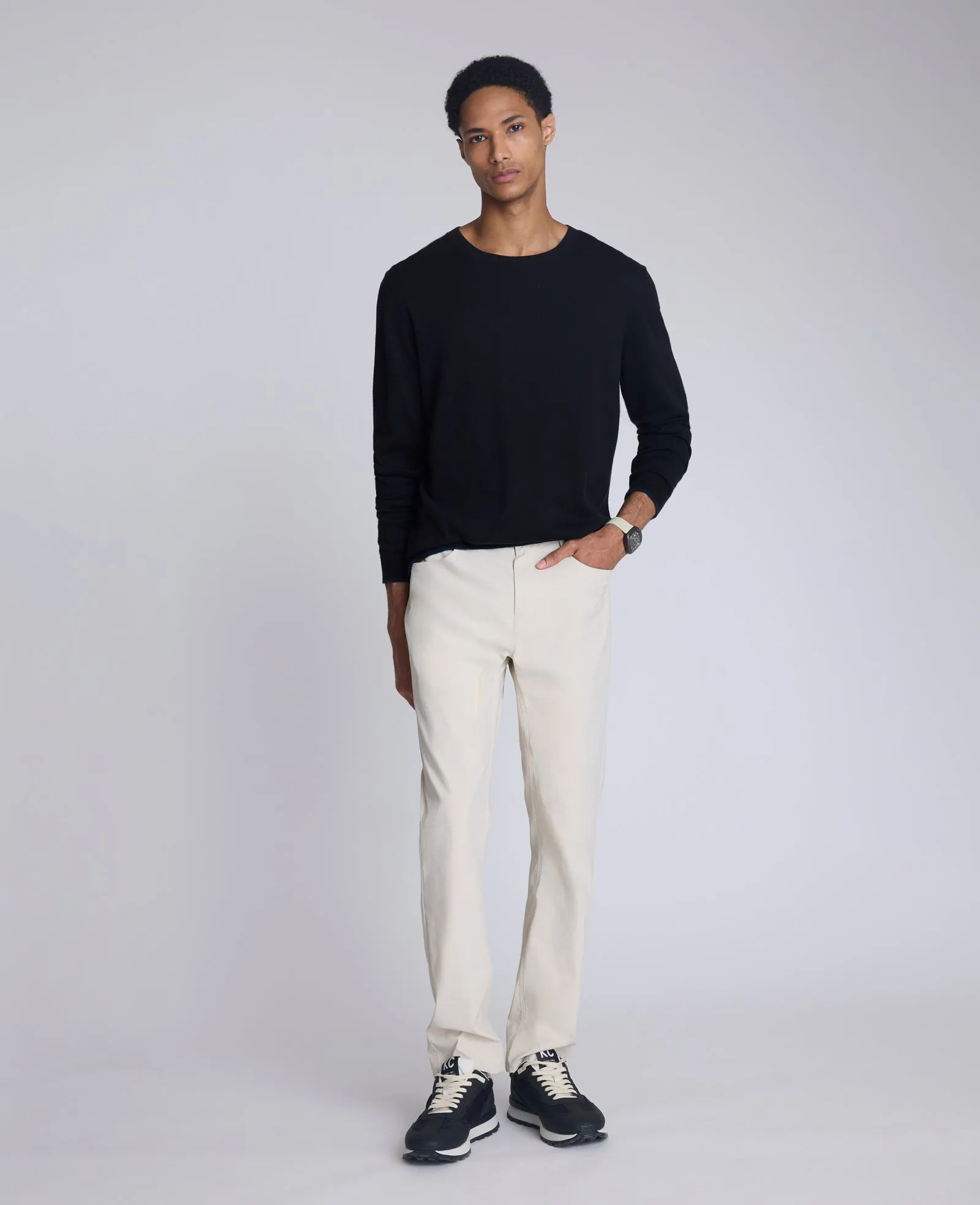 Crew Neck Sweater with Tipping Details sold by Kenneth Cole product image thumbnail 3