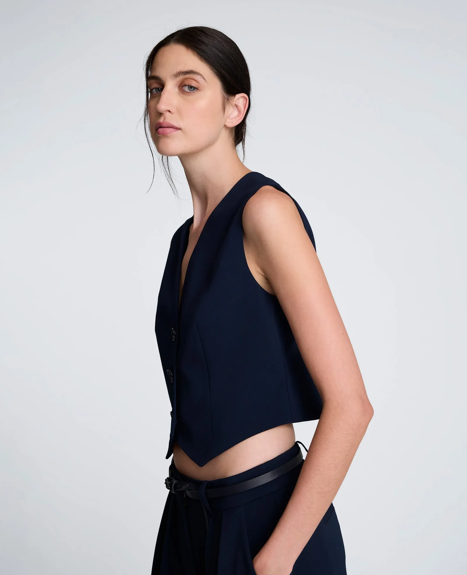 Luxe Twill Three Button Vest sold by Kenneth Cole product image thumbnail 2