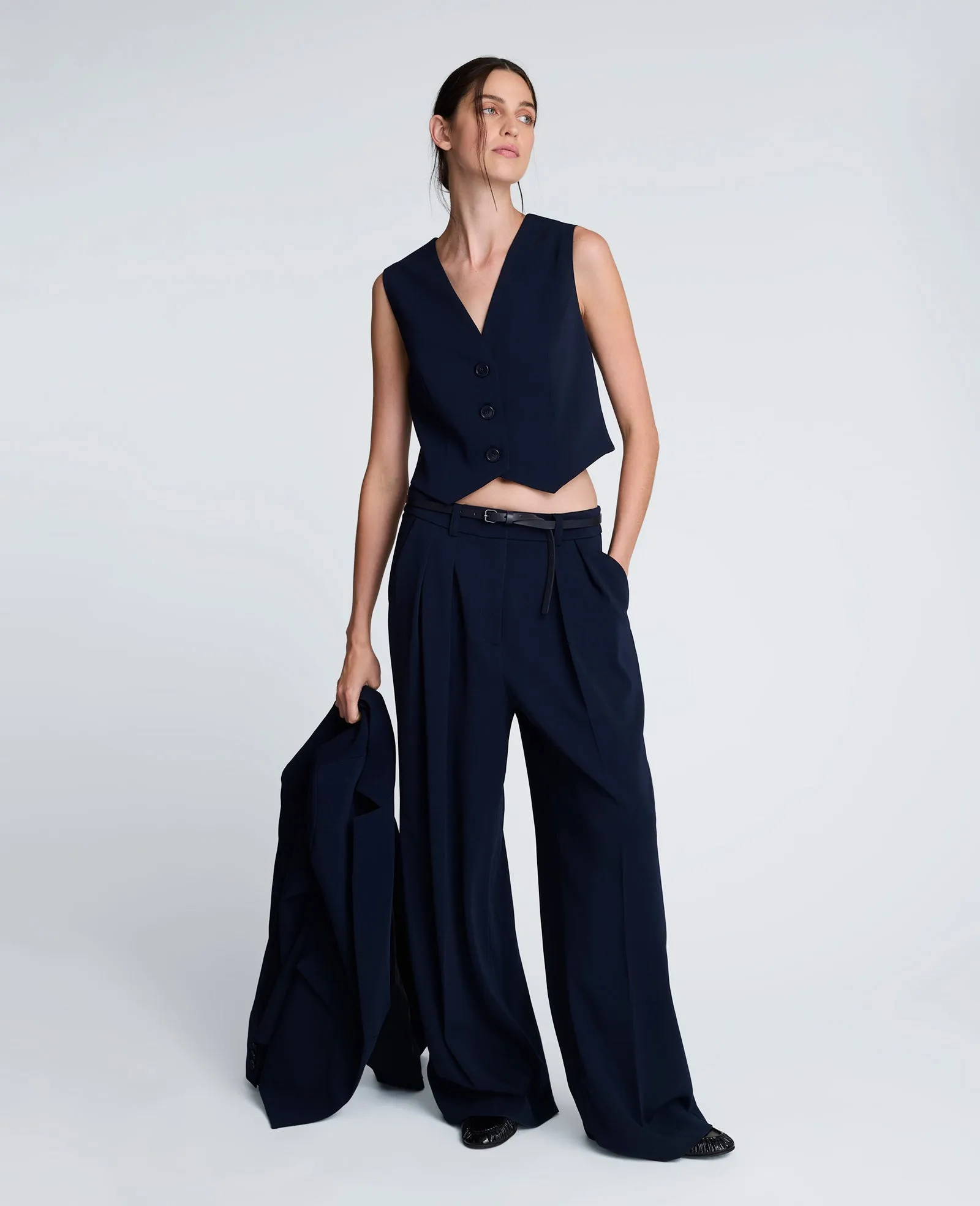 Luxe Twill Three Button Vest sold by Kenneth Cole product image thumbnail 3