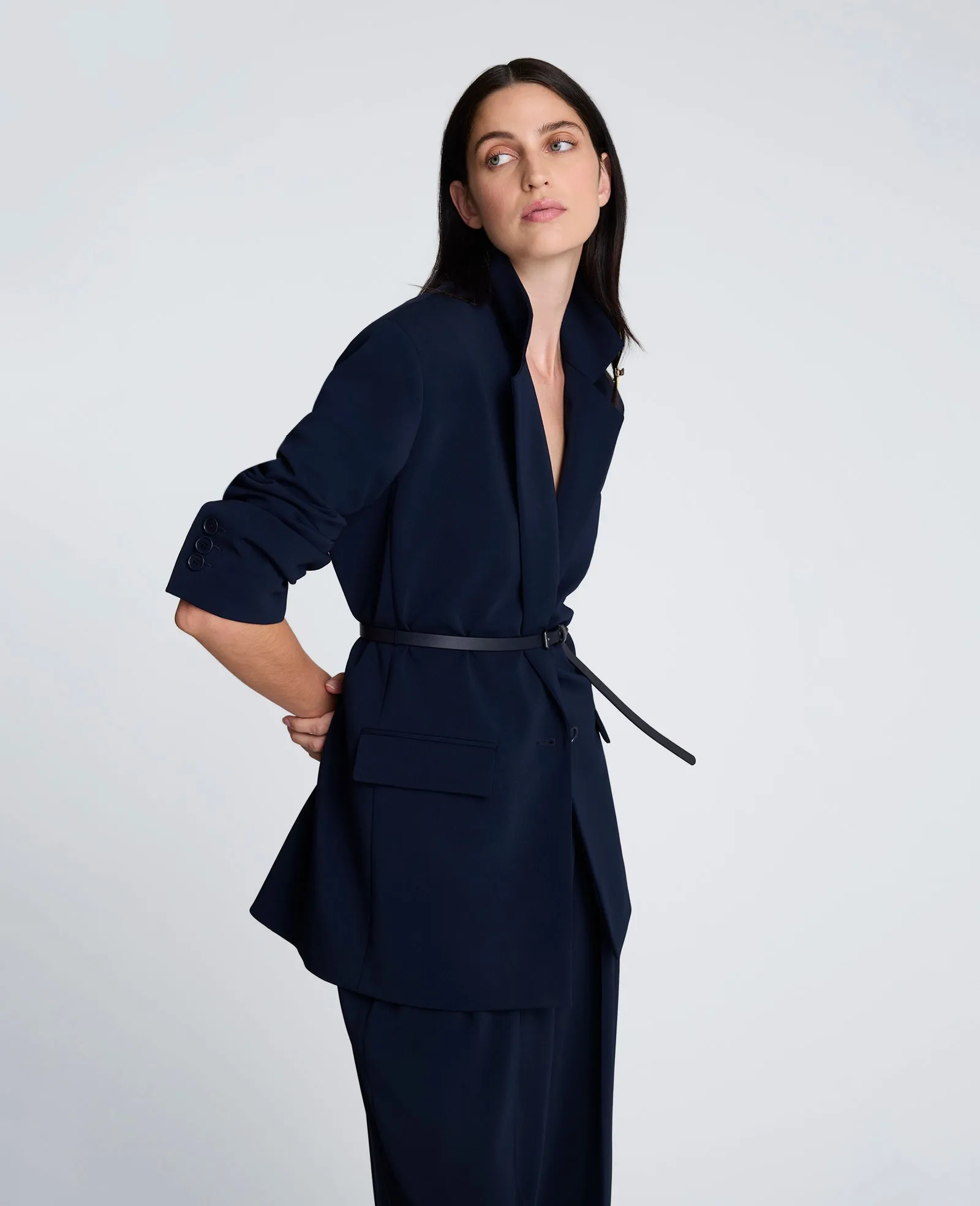 One Button Jacket With Belt sold by Kenneth Cole product image thumbnail 2