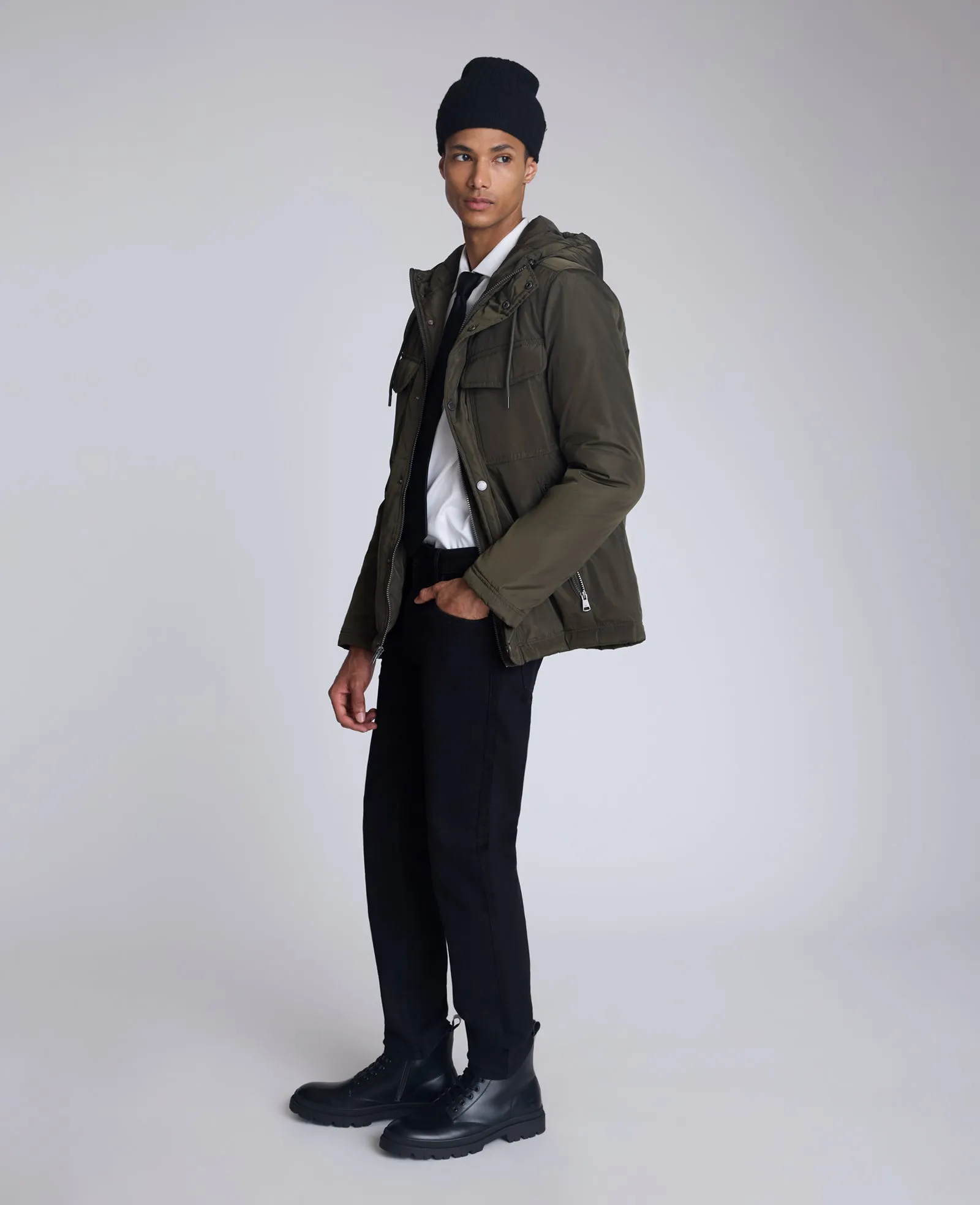 Utlilty Rain Hooded Jacket sold by Kenneth Cole product image thumbnail 5