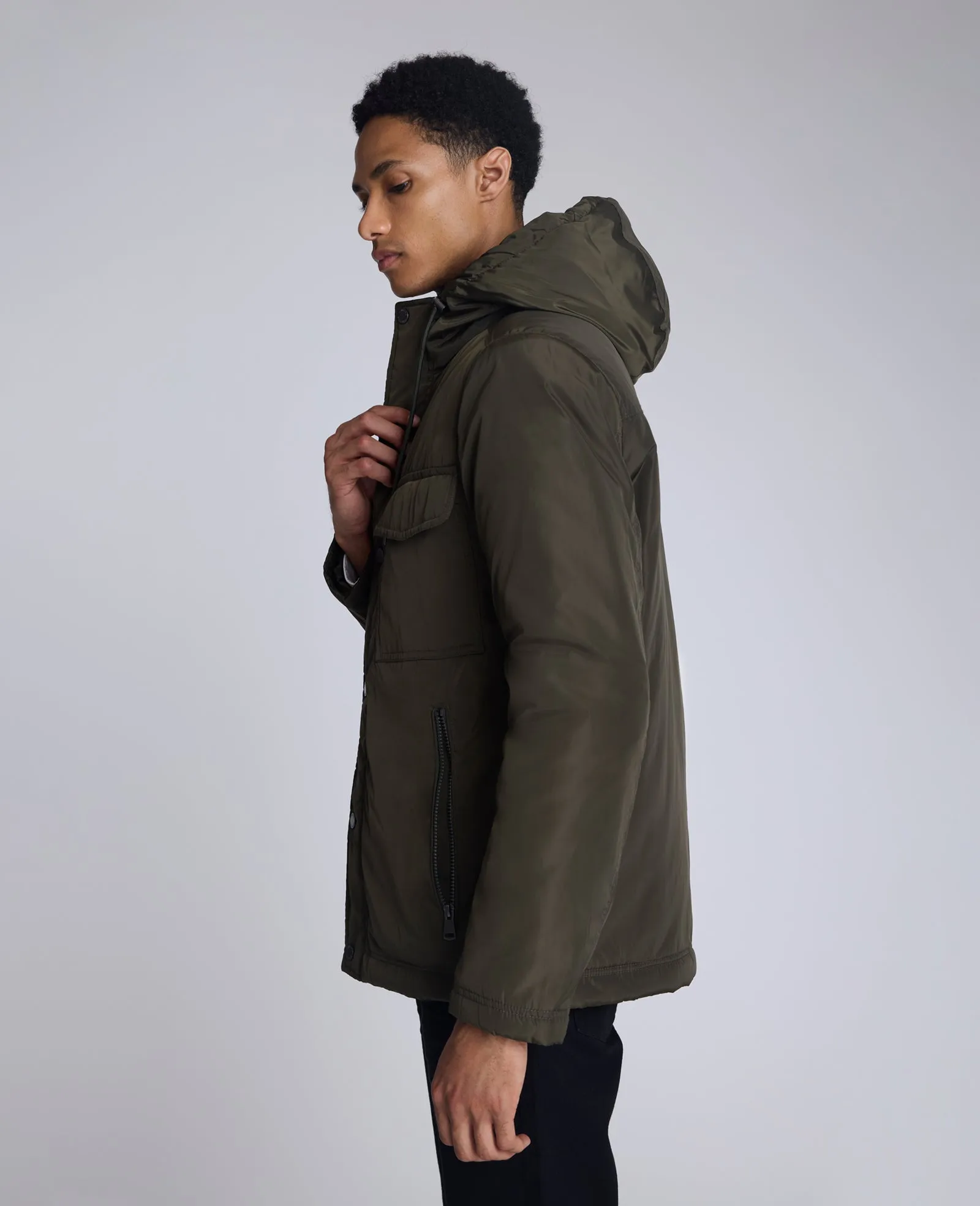 Utlilty Rain Hooded Jacket sold by Kenneth Cole product image thumbnail 3