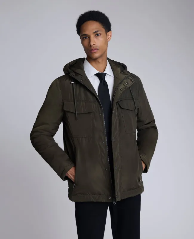 Utlilty Rain Hooded Jacket sold by Kenneth Cole