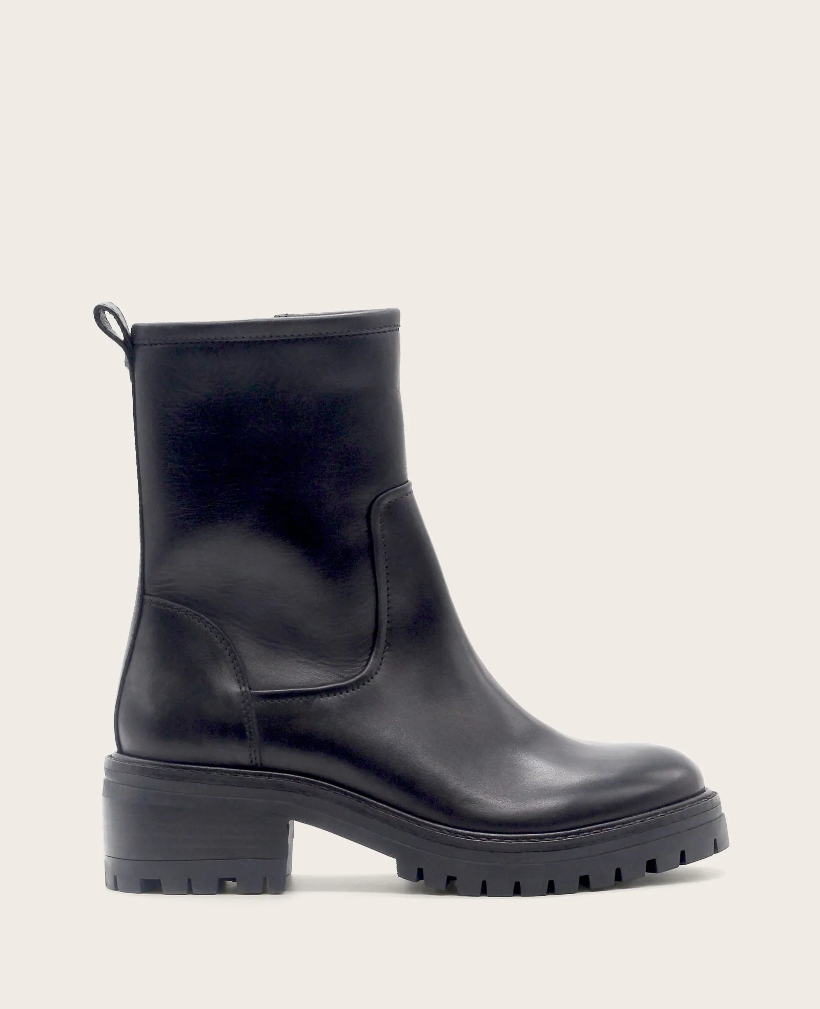 GENTLE SOULS - Bailah Leather Side Zip Lug Boot sold by Kenneth Cole