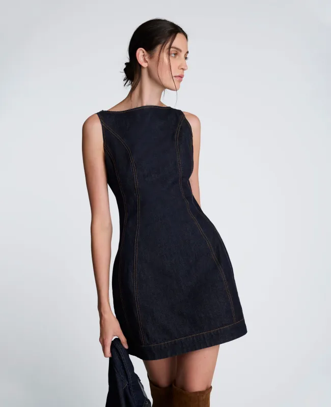 Hourglass Denim Mini Dress sold by Kenneth Cole