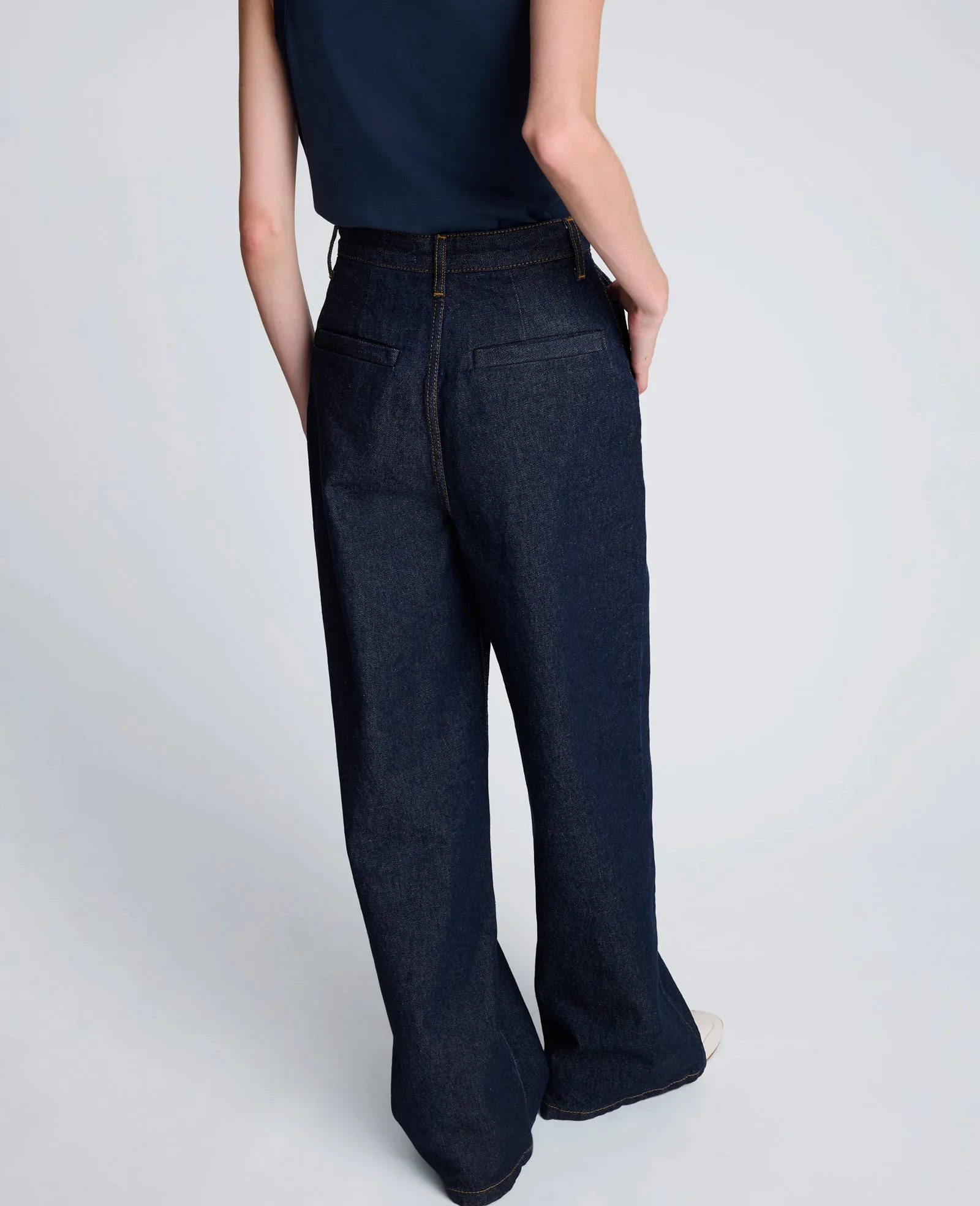 Hise Rise Wide Leg Denim Jean sold by Kenneth Cole product image thumbnail 2