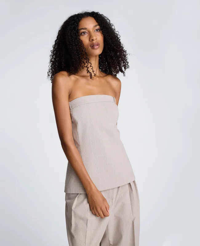 Plaid Sleeveless Bustier with Belt Loops sold by Kenneth Cole