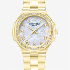 Classic Crystal Lined Outer Dial Gold Tone Bracelet Watch sold by Kenneth Cole product image thumbnail 4