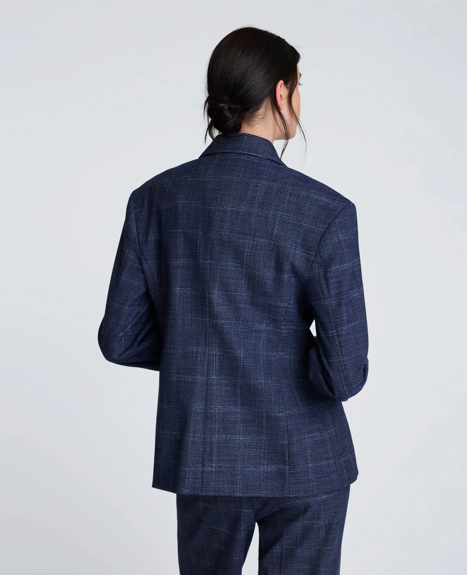 Plaid Three Button Contour Jacket with Strong Shoulder sold by Kenneth Cole product image thumbnail 2