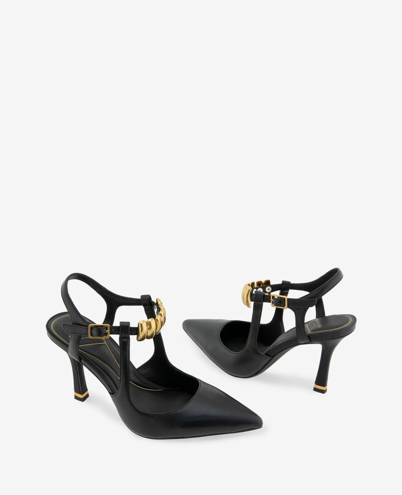 Romi Leather Hardware Ankle Slingback Heel sold by Kenneth Cole product image thumbnail 2