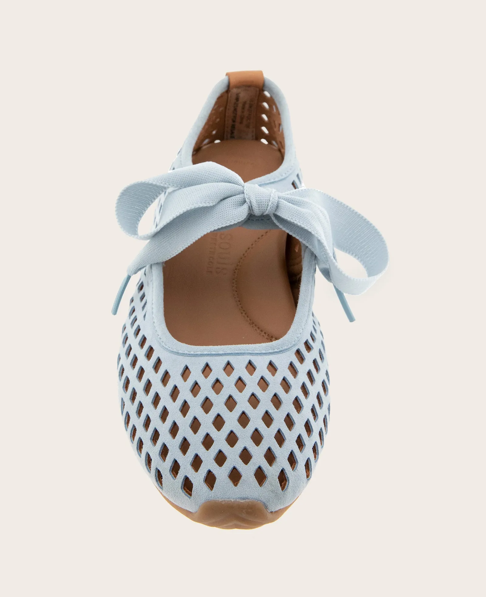 GENTLE SOULS - Annalise Perforated Suede Ribbon Tie Ballet Sneaker sold by Kenneth Cole product image thumbnail 3
