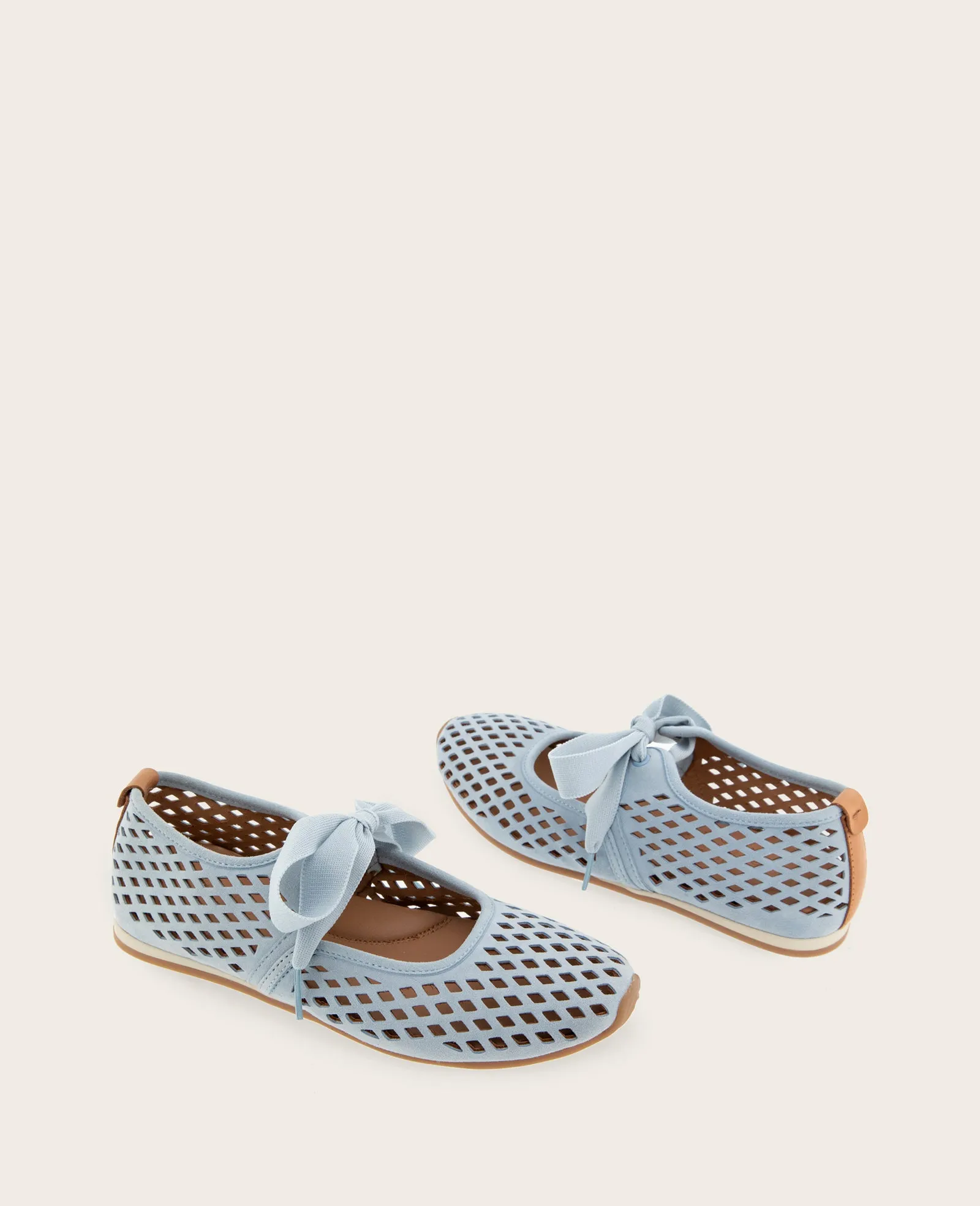 GENTLE SOULS - Annalise Perforated Suede Ribbon Tie Ballet Sneaker sold by Kenneth Cole product image thumbnail 2