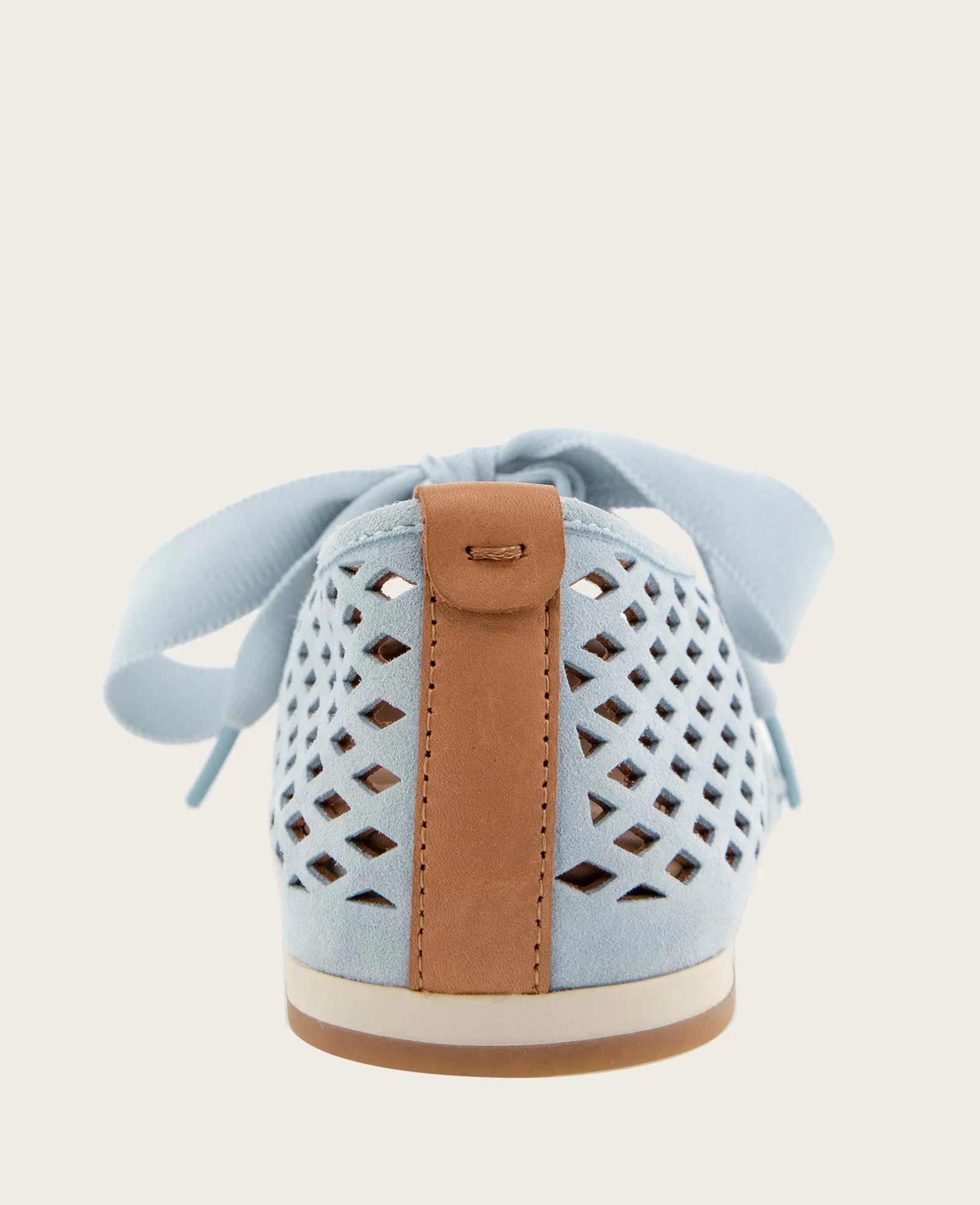 GENTLE SOULS - Annalise Perforated Suede Ribbon Tie Ballet Sneaker sold by Kenneth Cole product image thumbnail 4