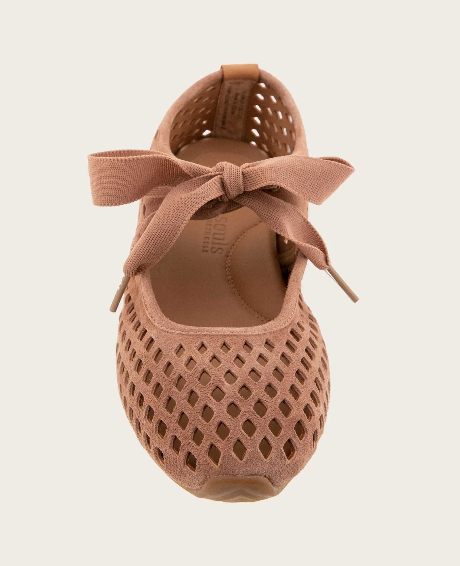 GENTLE SOULS - Annalise Perforated Suede Ribbon Tie Ballet Sneaker sold by Kenneth Cole product image thumbnail 3