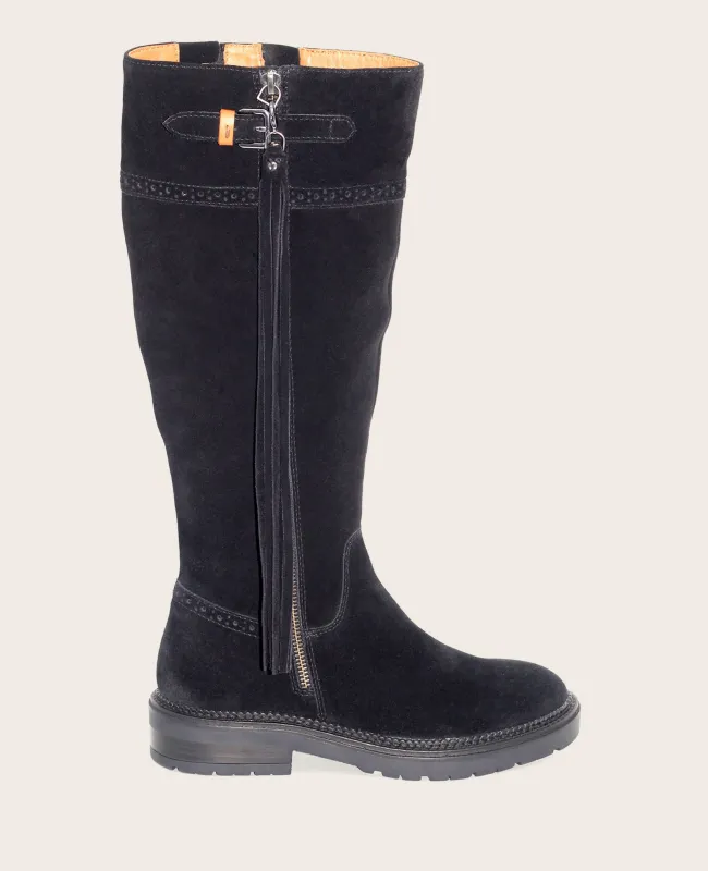 GENTLE SOULS - Wheron Suede Tassel Pull Side Zip Lug Boot sold by Kenneth Cole