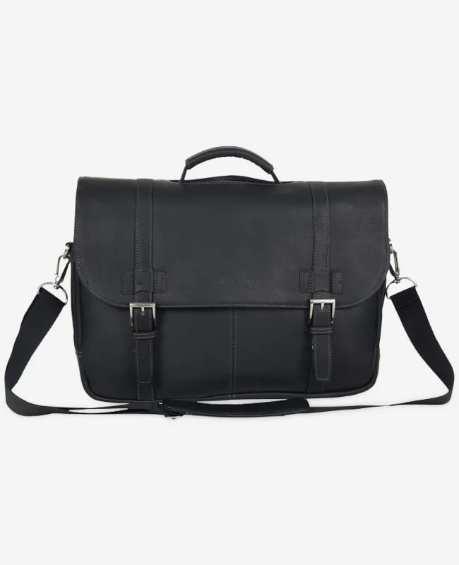 Colombian Leather Flapover Messenger Bag sold by Kenneth Cole