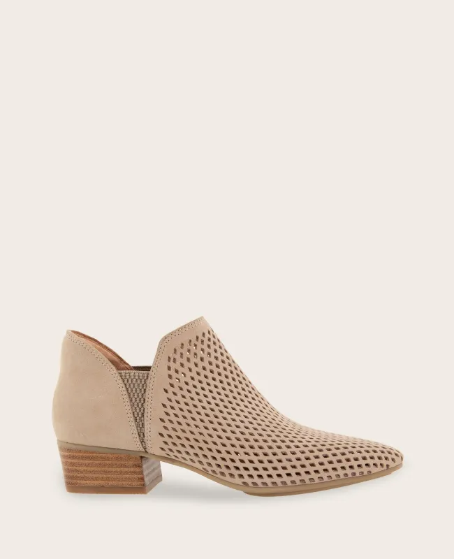GENTLE SOULS - Fran Perforated Nubuck Double Gore Bootie made by Kenneth Cole