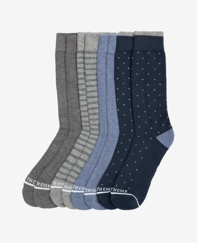 Half Cushion Dress Crew Socks 4-Pack sold by Kenneth Cole
