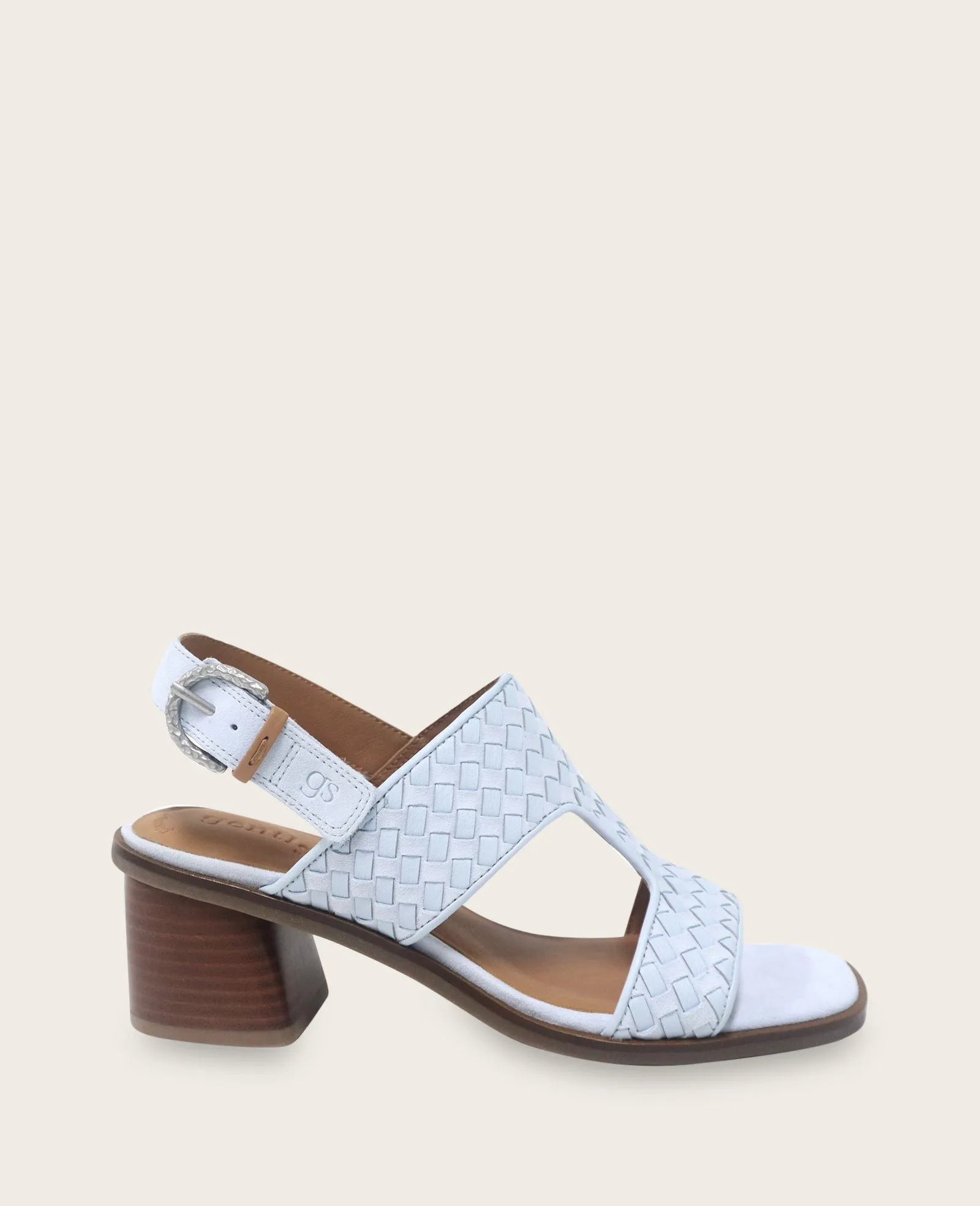 GENTLE SOULS - Manda Woven Leather Heel Sandal sold by Kenneth Cole