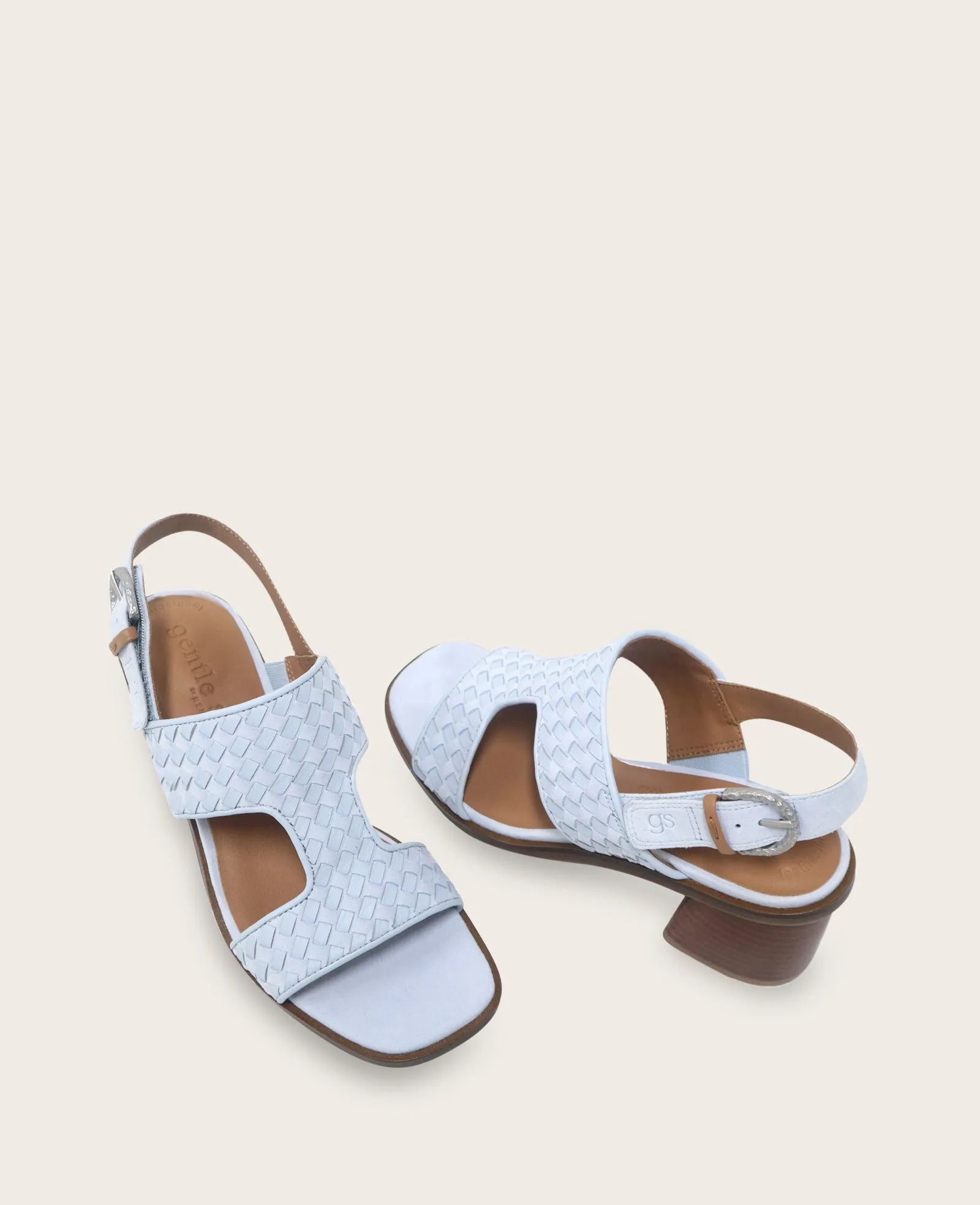 GENTLE SOULS - Manda Woven Leather Heel Sandal sold by Kenneth Cole product image thumbnail 2